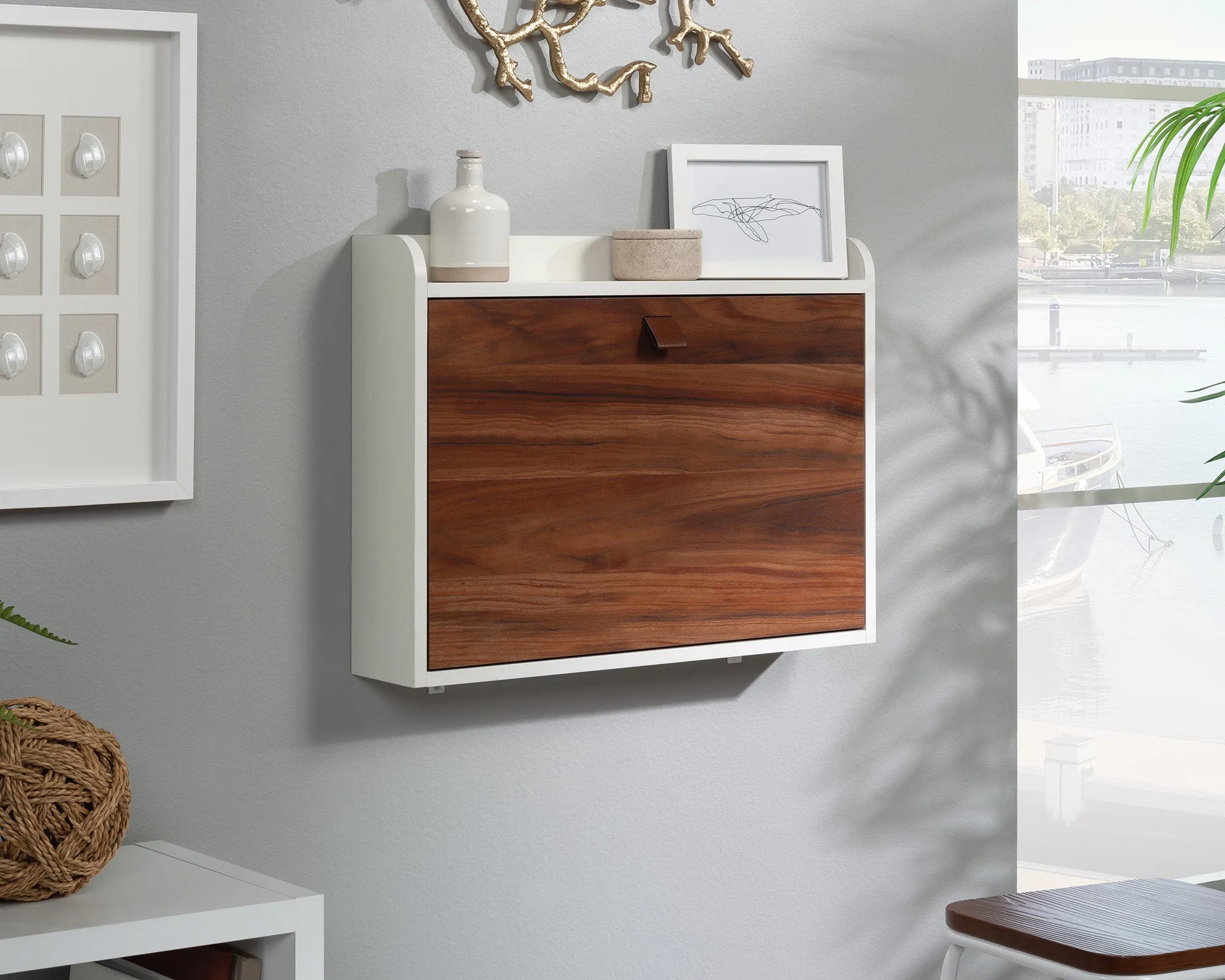 Anda Norr Wall Mount Desk Bl Ac/wh 3a