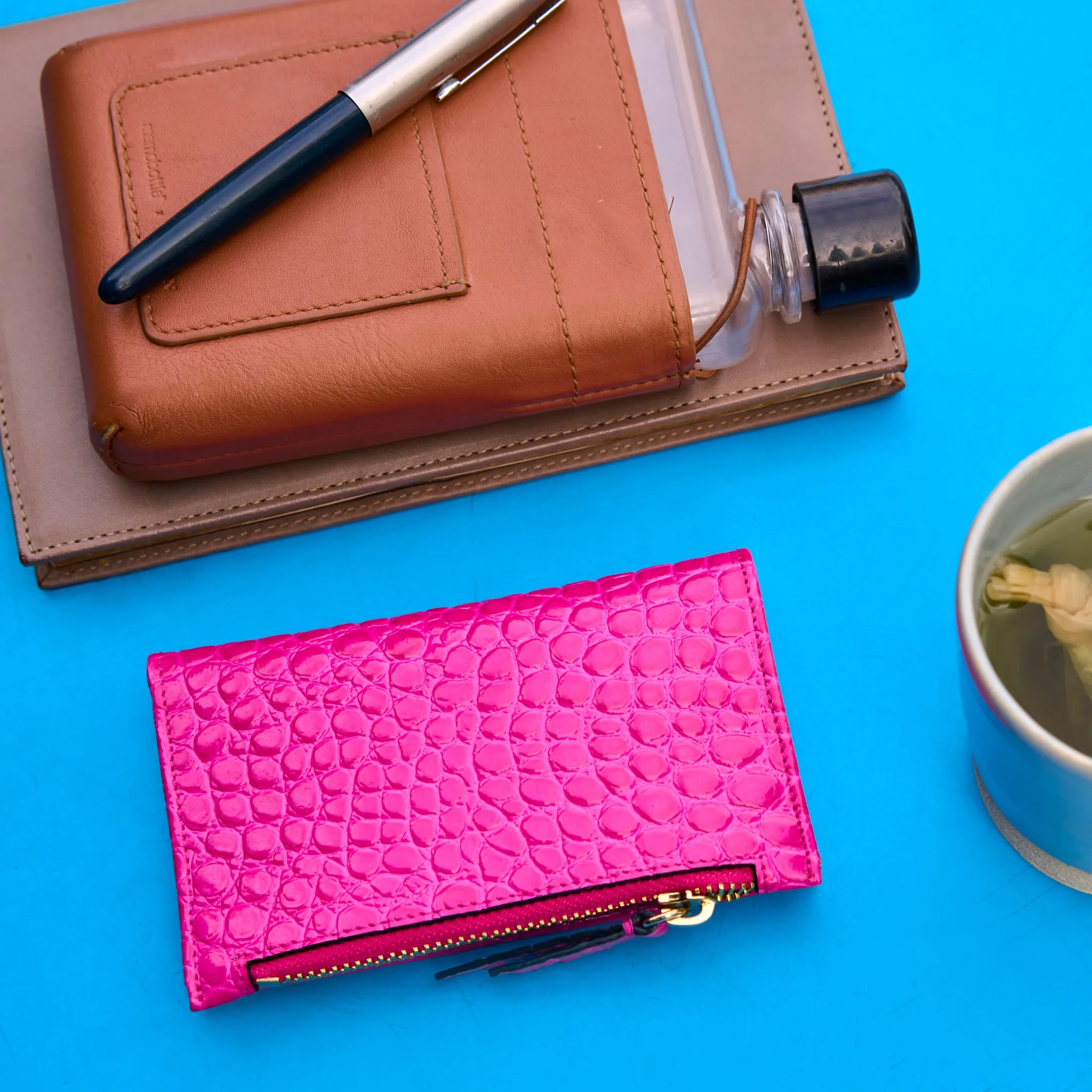 Antilla | Slim Card Case w/Zip Coin Pocket
