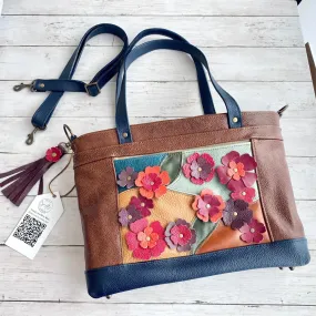 Archive Mini in Chestnut, Navy, Patchwork, Blossoms