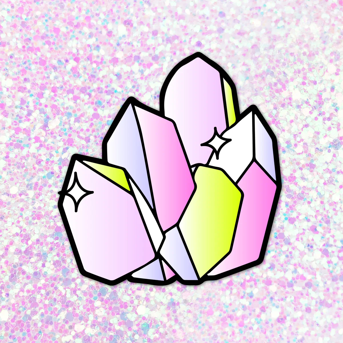 BAND OF WEIRDOS CRYSTAL STICKER