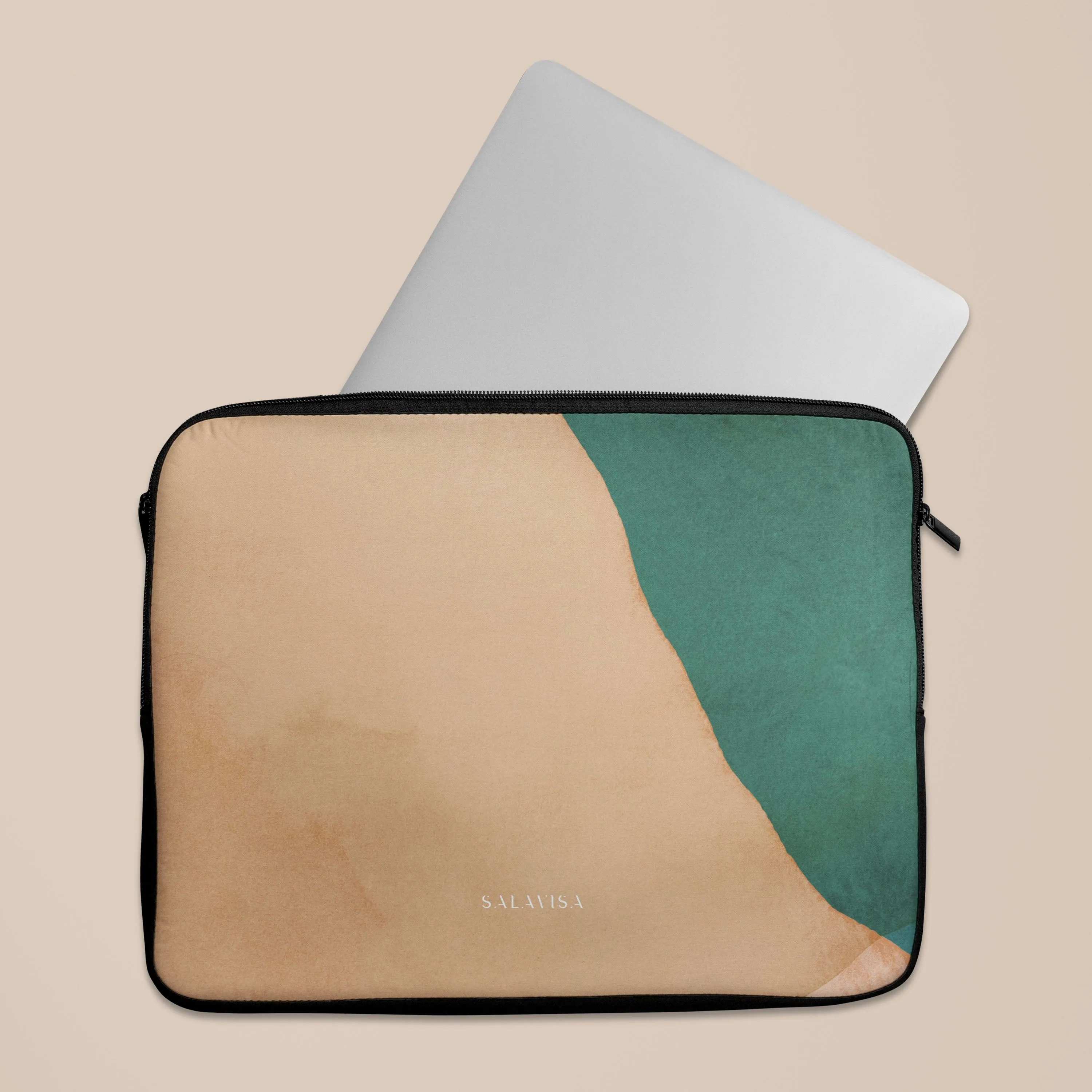 Beige Canvas Laptop Sleeve