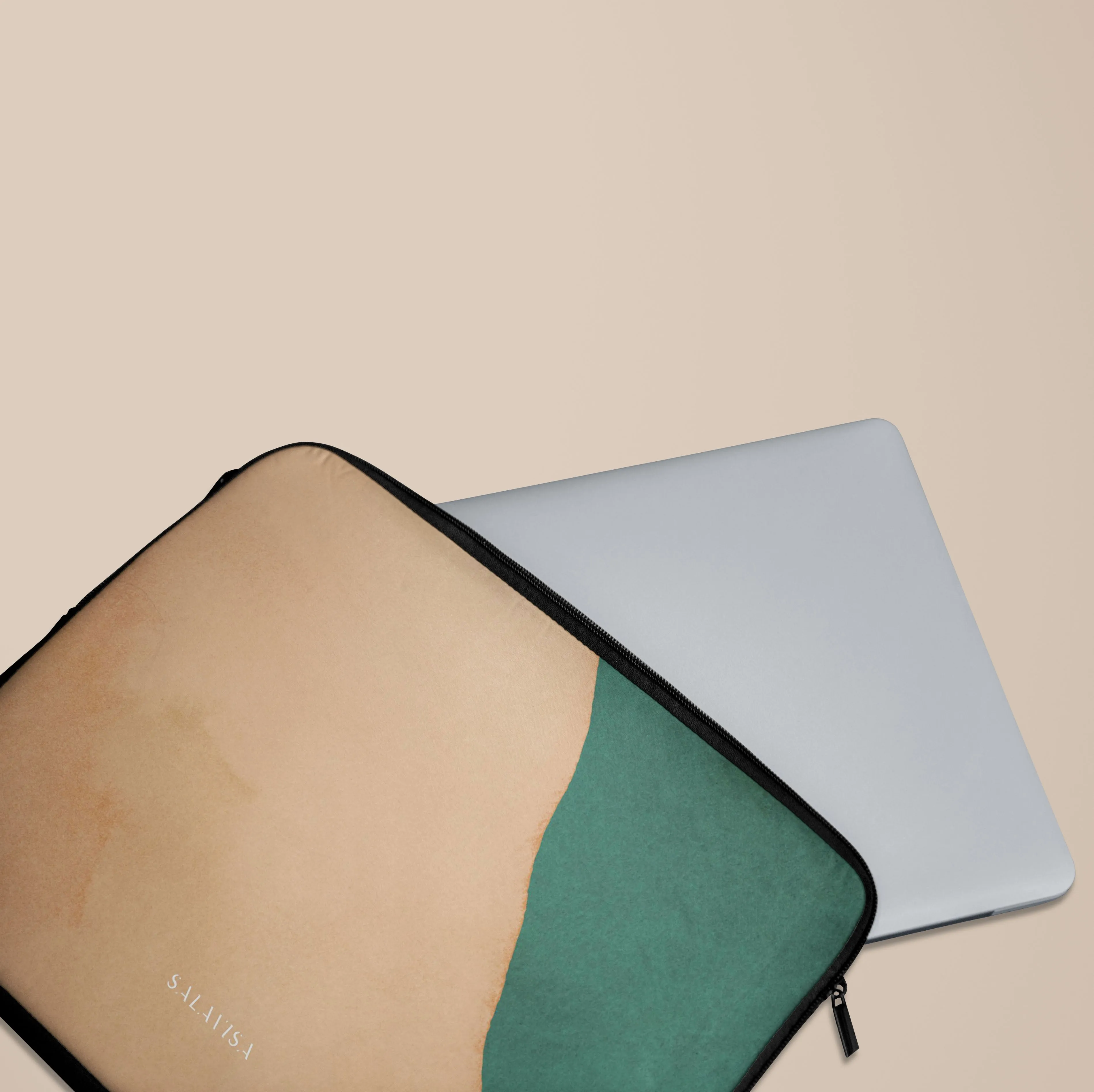Beige Canvas Laptop Sleeve