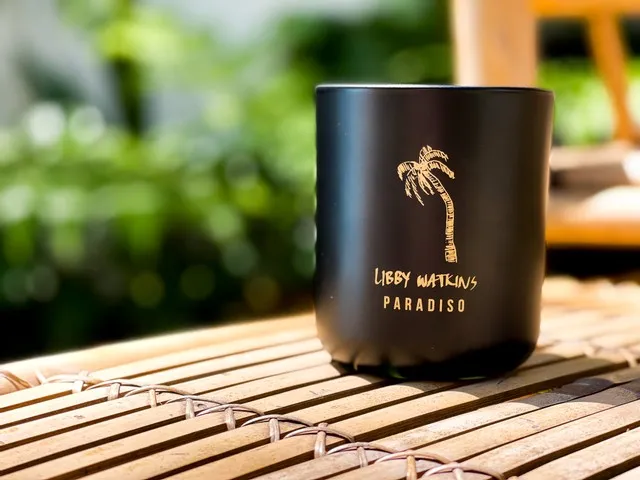 Black Ink and Gold Paradiso Candle Limited Edition