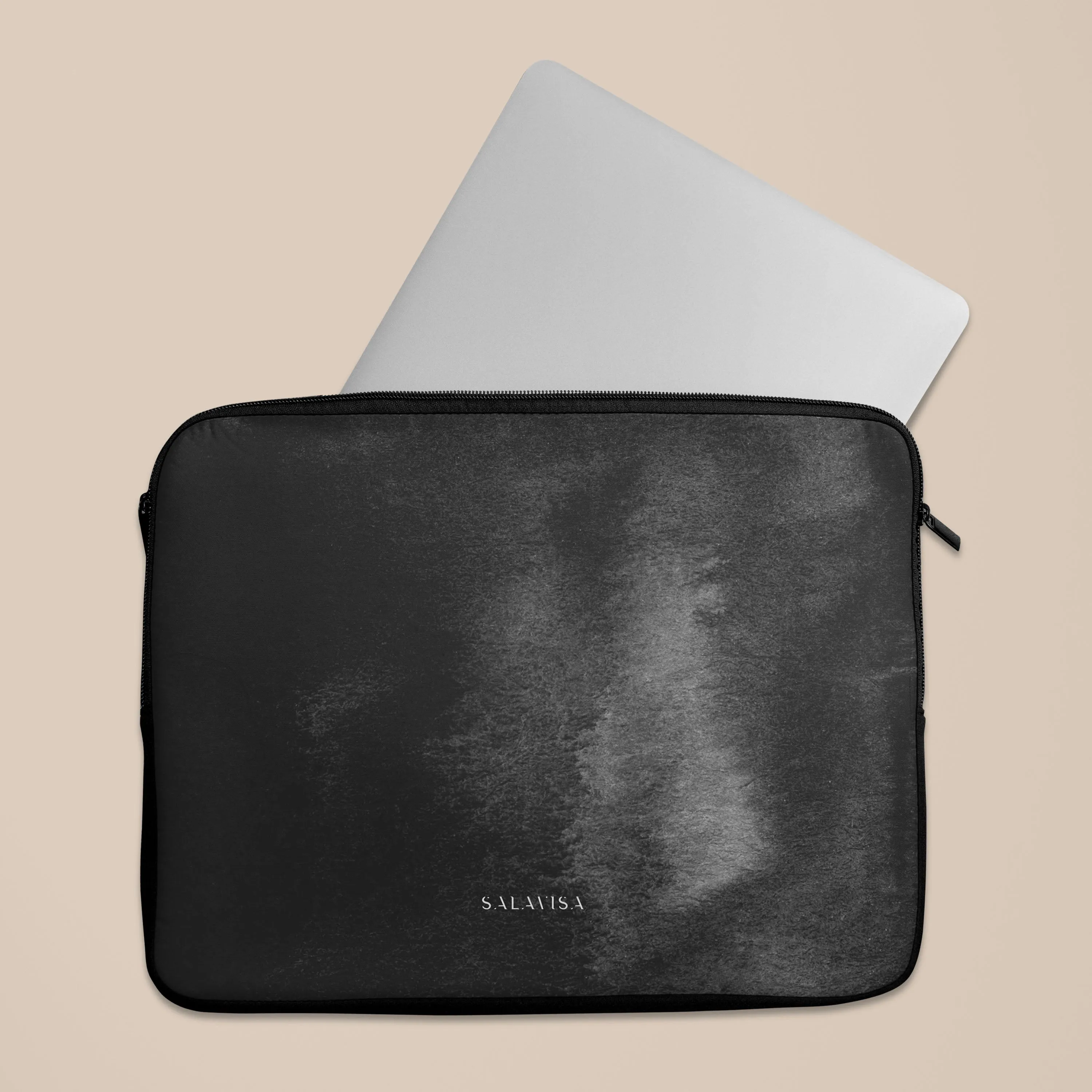 Black Watercolor Laptop Sleeve