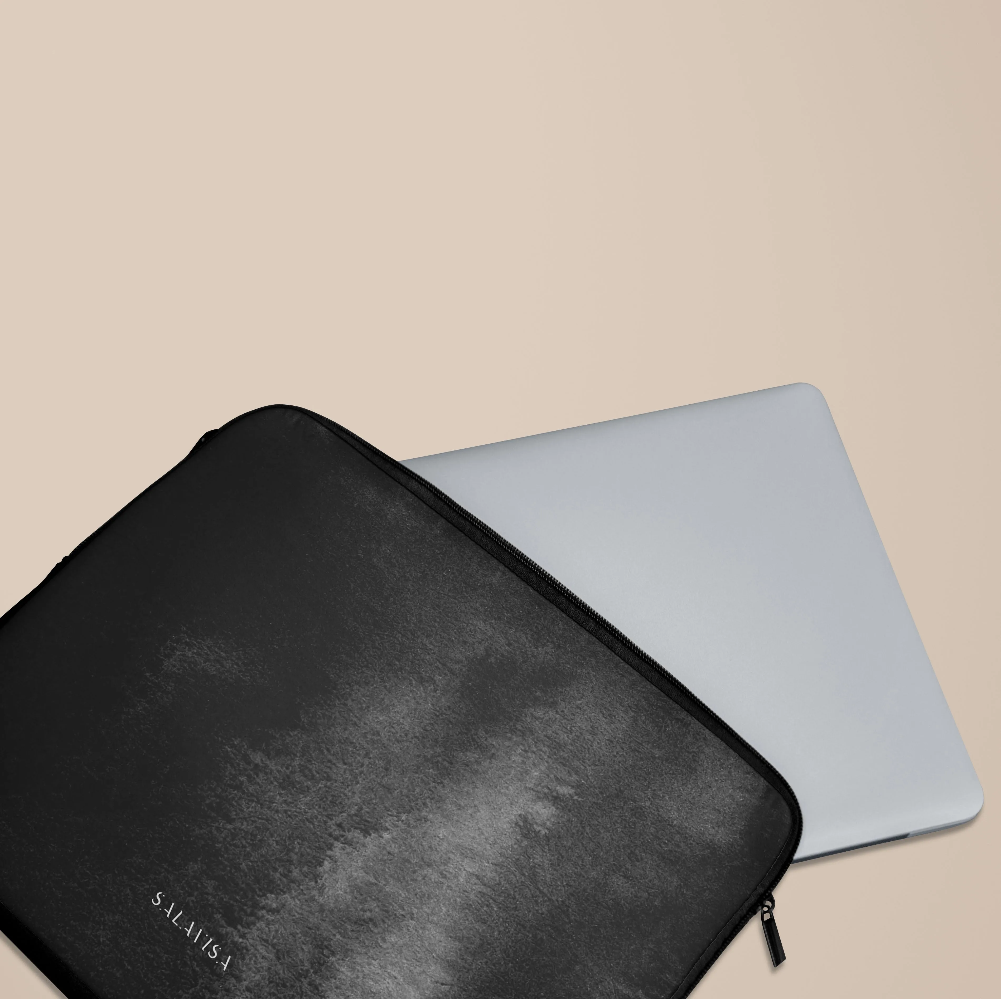 Black Watercolor Laptop Sleeve