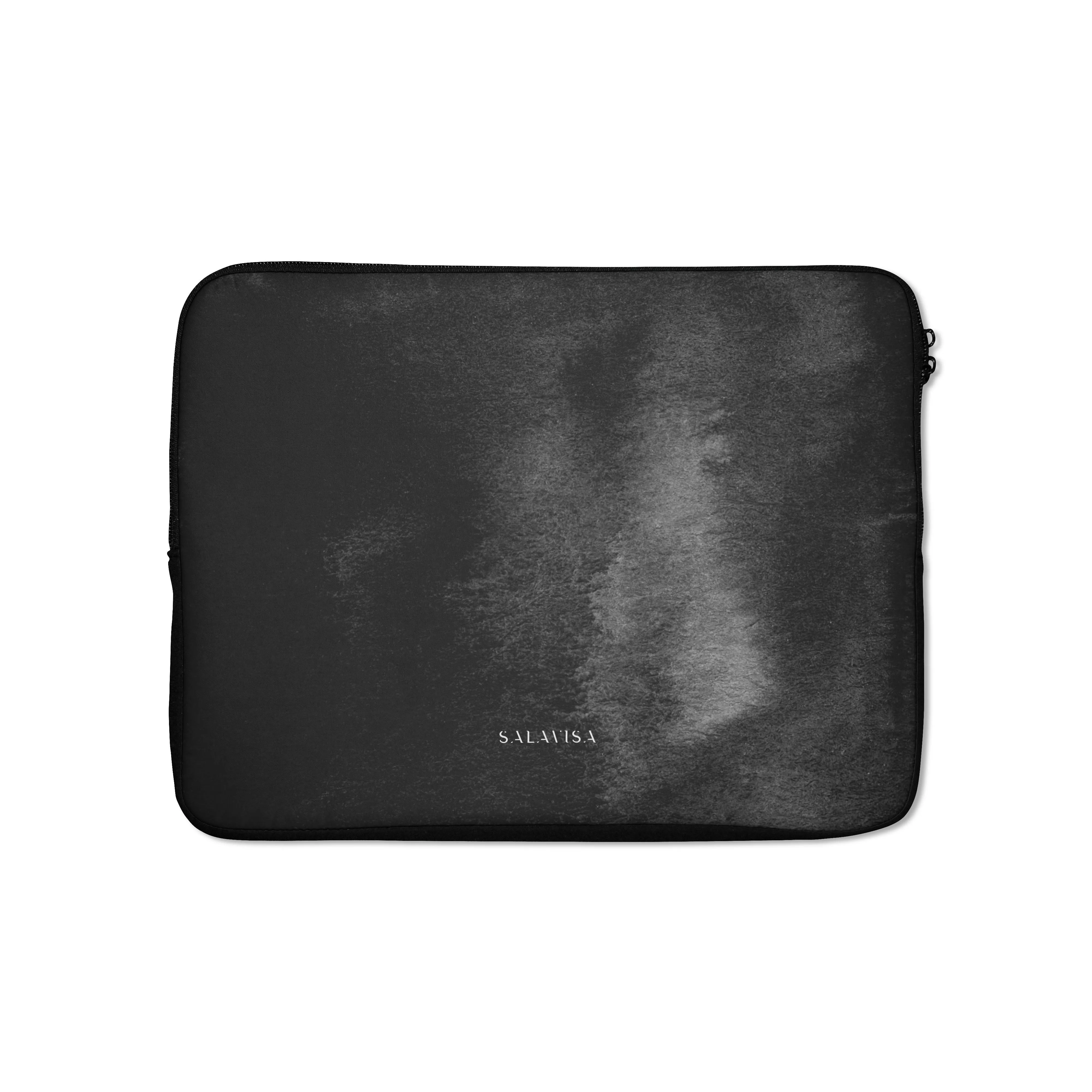 Black Watercolor Laptop Sleeve