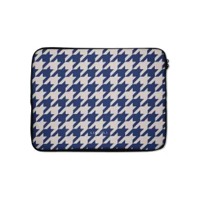 Blue Houndstooth Laptop Sleeve