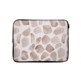 Brown Watercolor Safari Laptop Sleeve