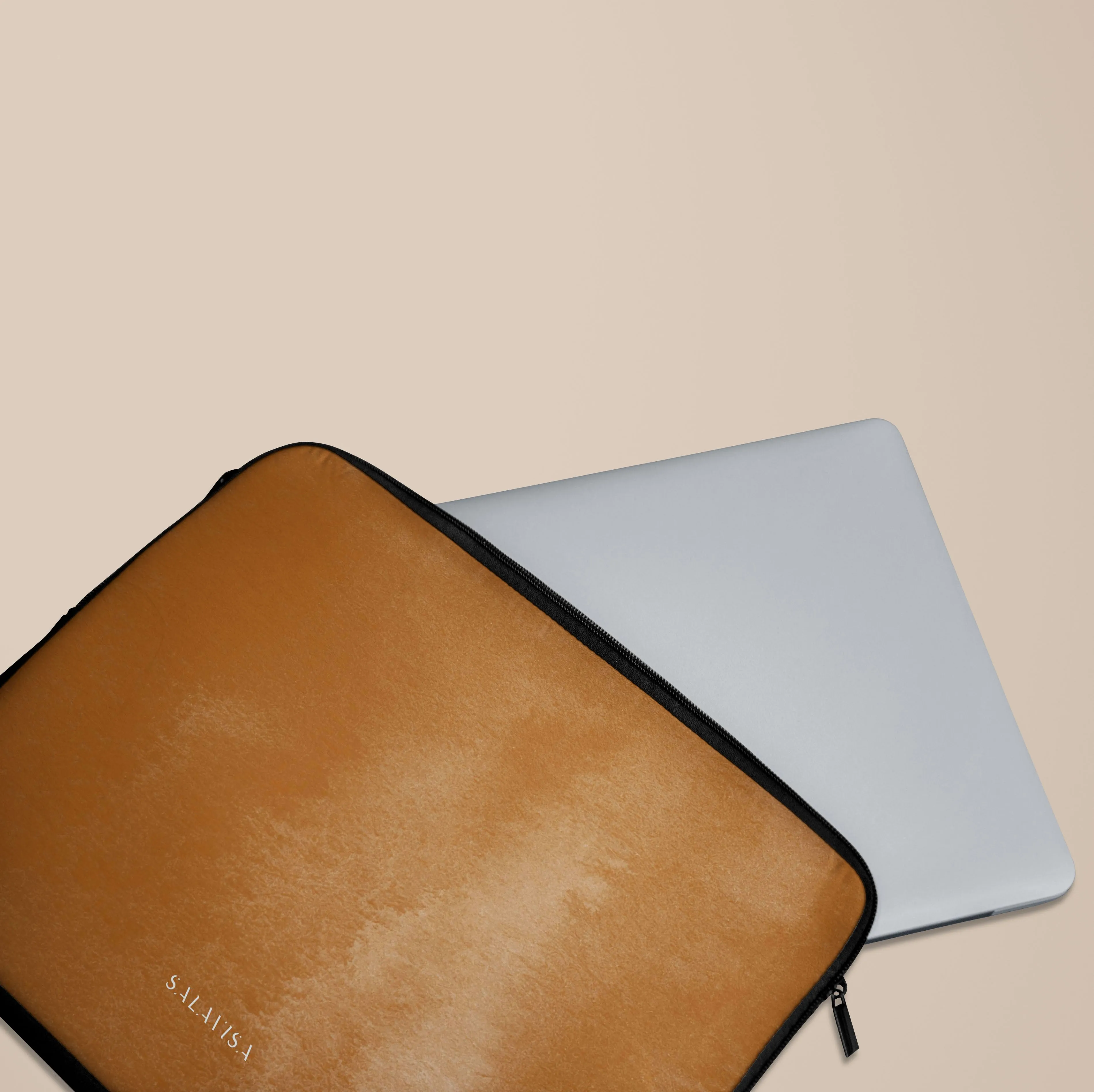 Burnt Orange Aesthetic Laptop Sleeve