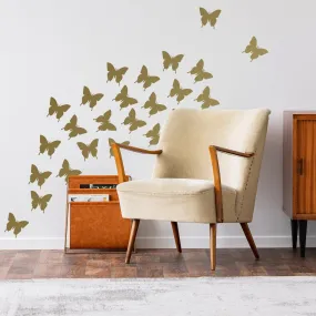 Butterflies Stickers For Wall - Car Laptop Vinyl Waterproof Art Sticker Set