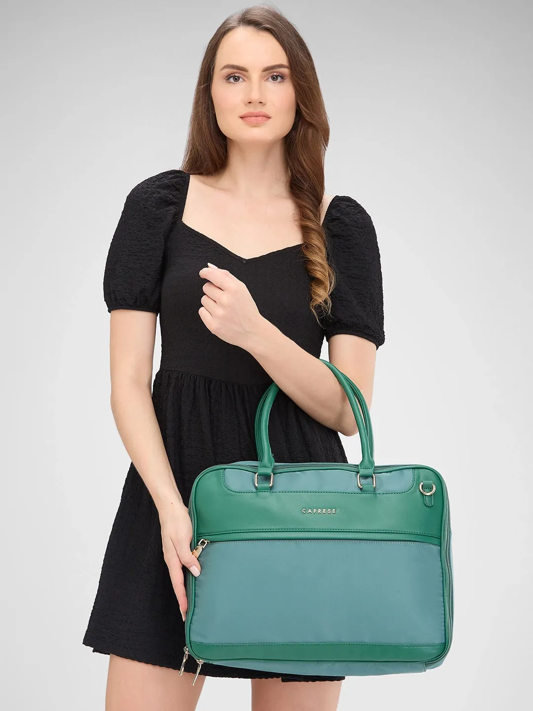 Caprese Jasper Laptop Bag Large Light Green