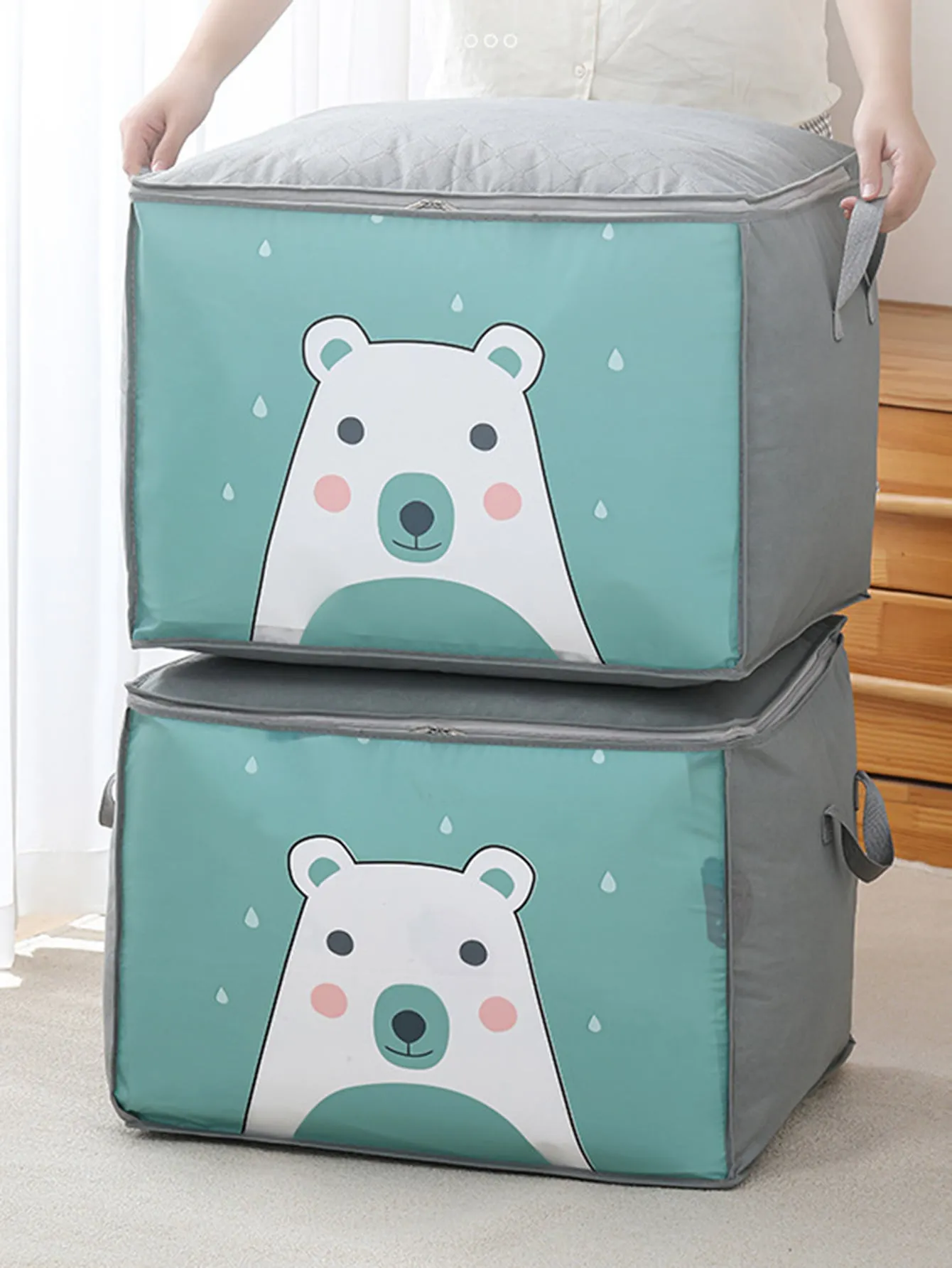 Cartoon Graphic Quilt Storage Bag
