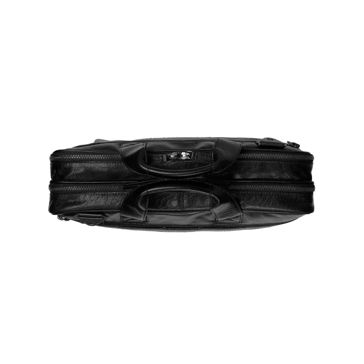 Chesterfield Manuel Leather Laptop Bag | Black