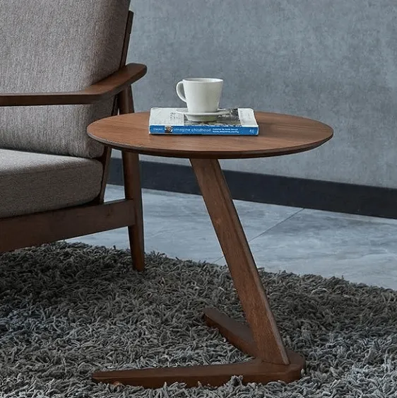 Claude - Vintage Wooden Round Coffee Table