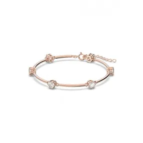 Constella Round Cut White Rose Gold-tone Plated Bangle 5609711