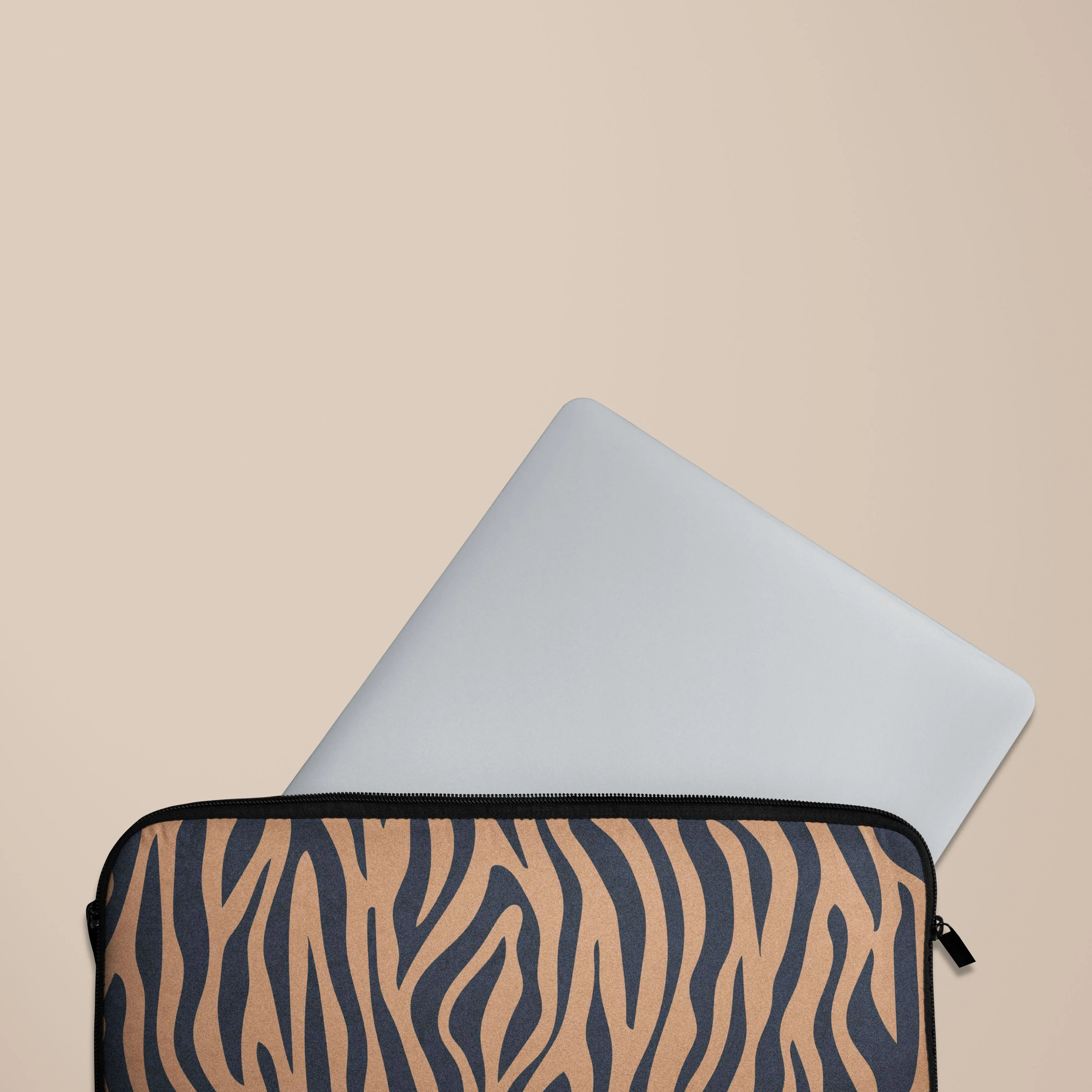 Copper Zebra Laptop Sleeve