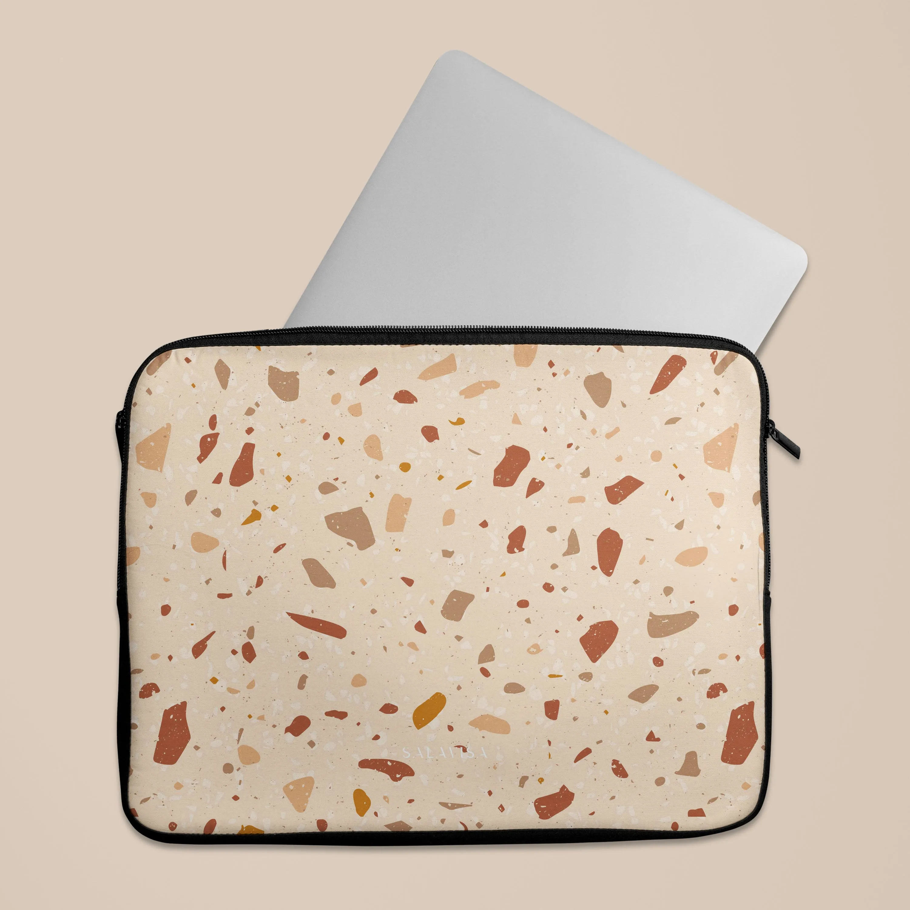 Cream Terrazzo Laptop Sleeve