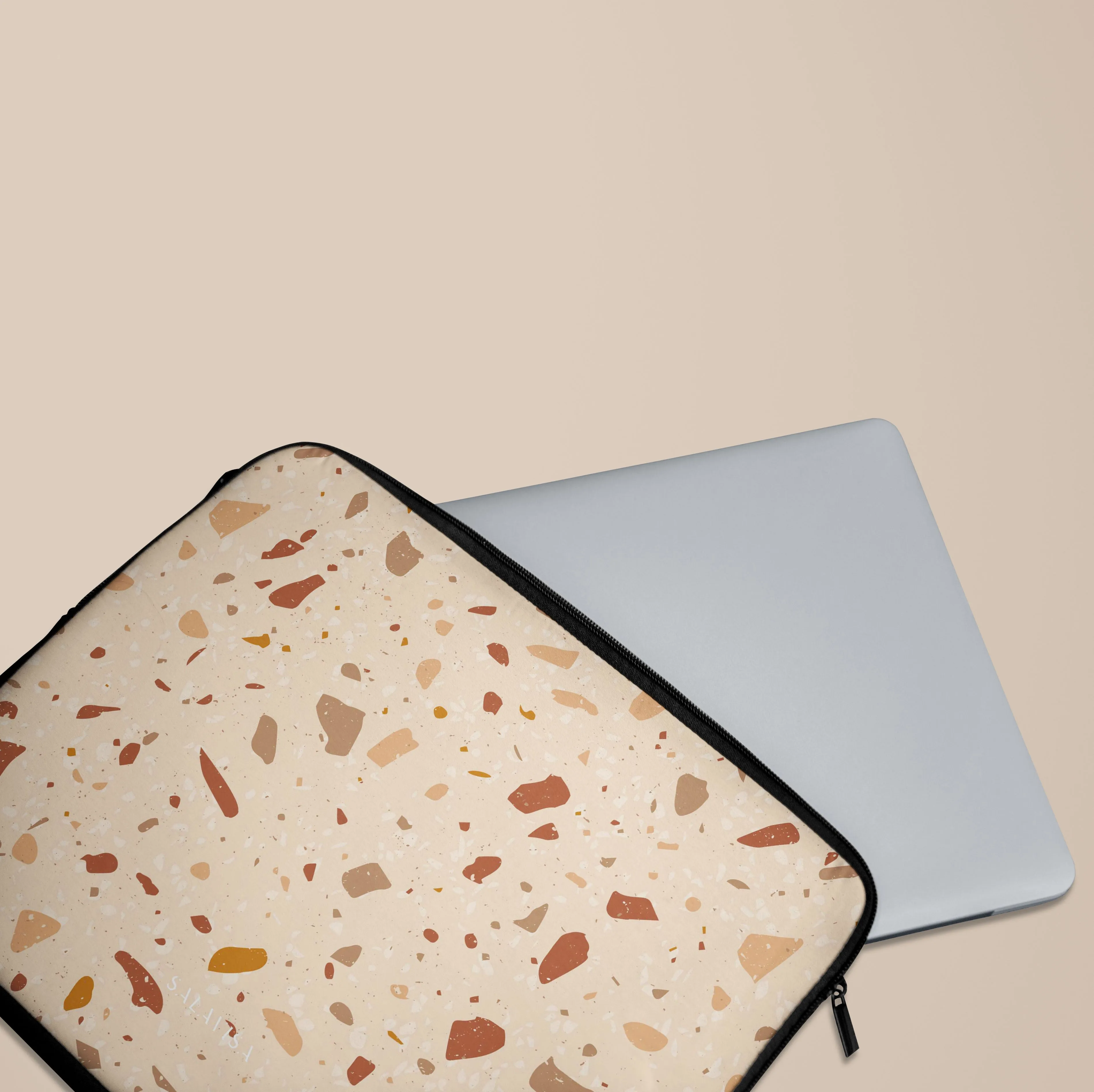 Cream Terrazzo Laptop Sleeve