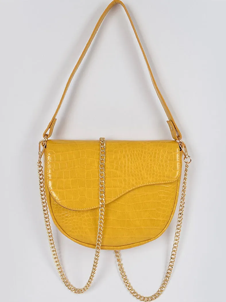 Croc Shoulder Bag