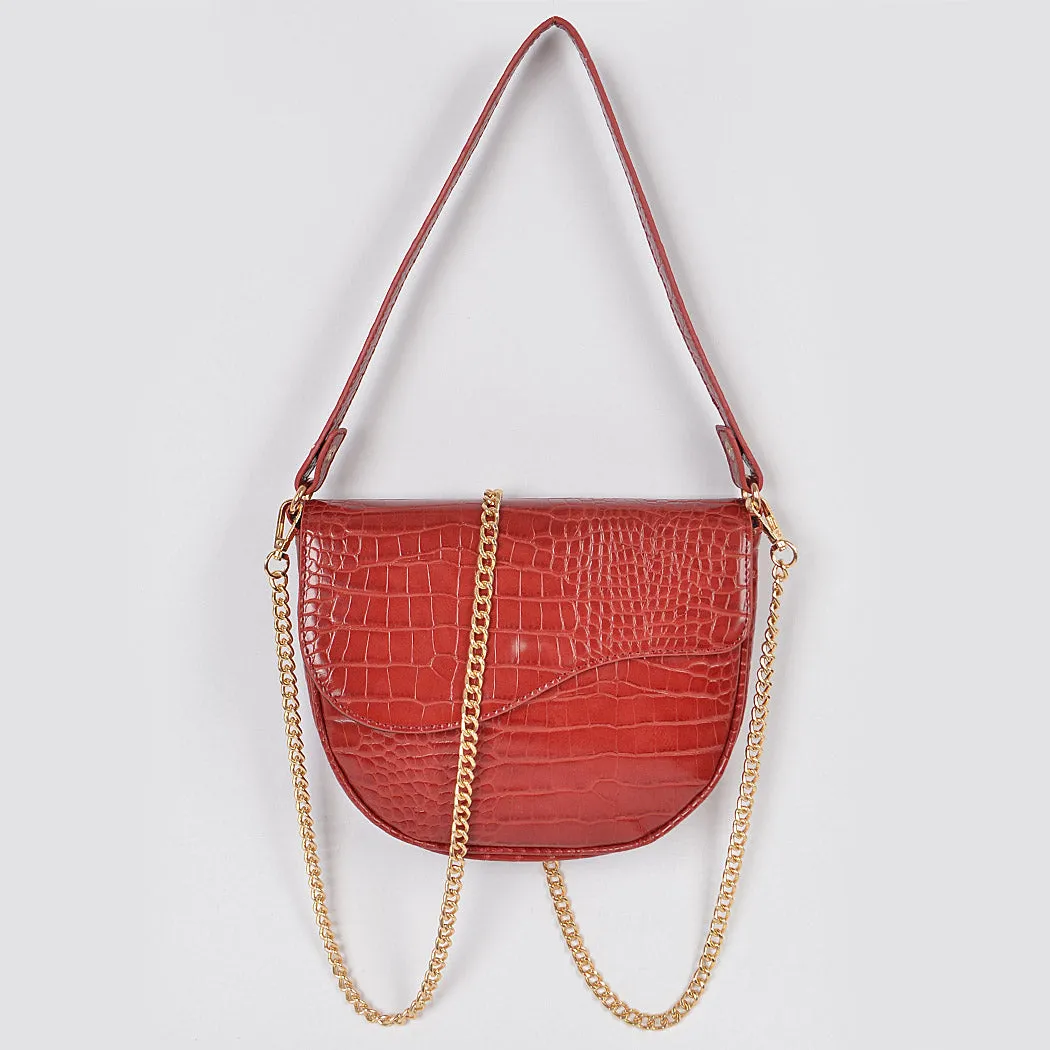 Croc Shoulder Bag