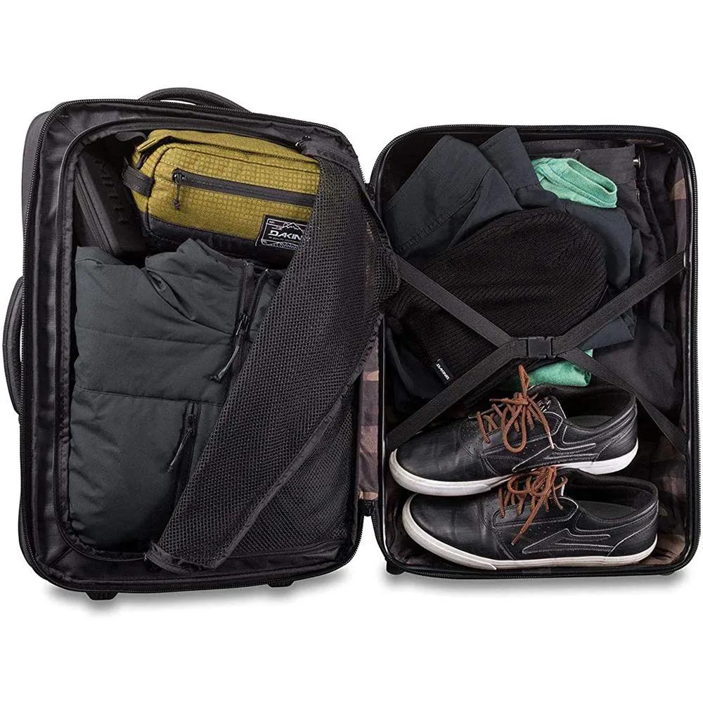 Dakine Unisex Olive Ashcroft Camo Status 42L Wheeled Roller Luggage Bag - 10002940-OLIVEASHCROFTCAMO