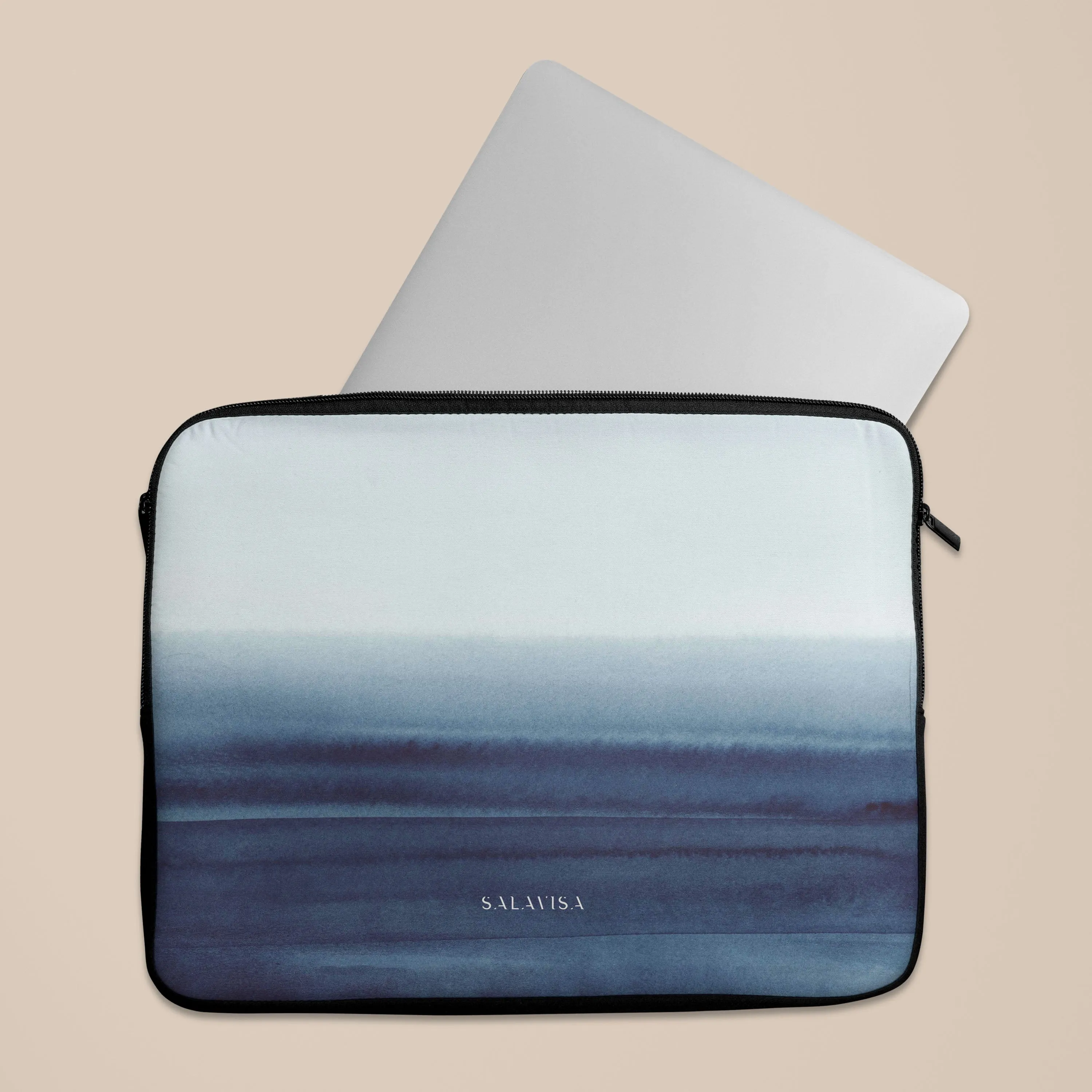 Deep Blue Tie Dye Laptop Sleeve