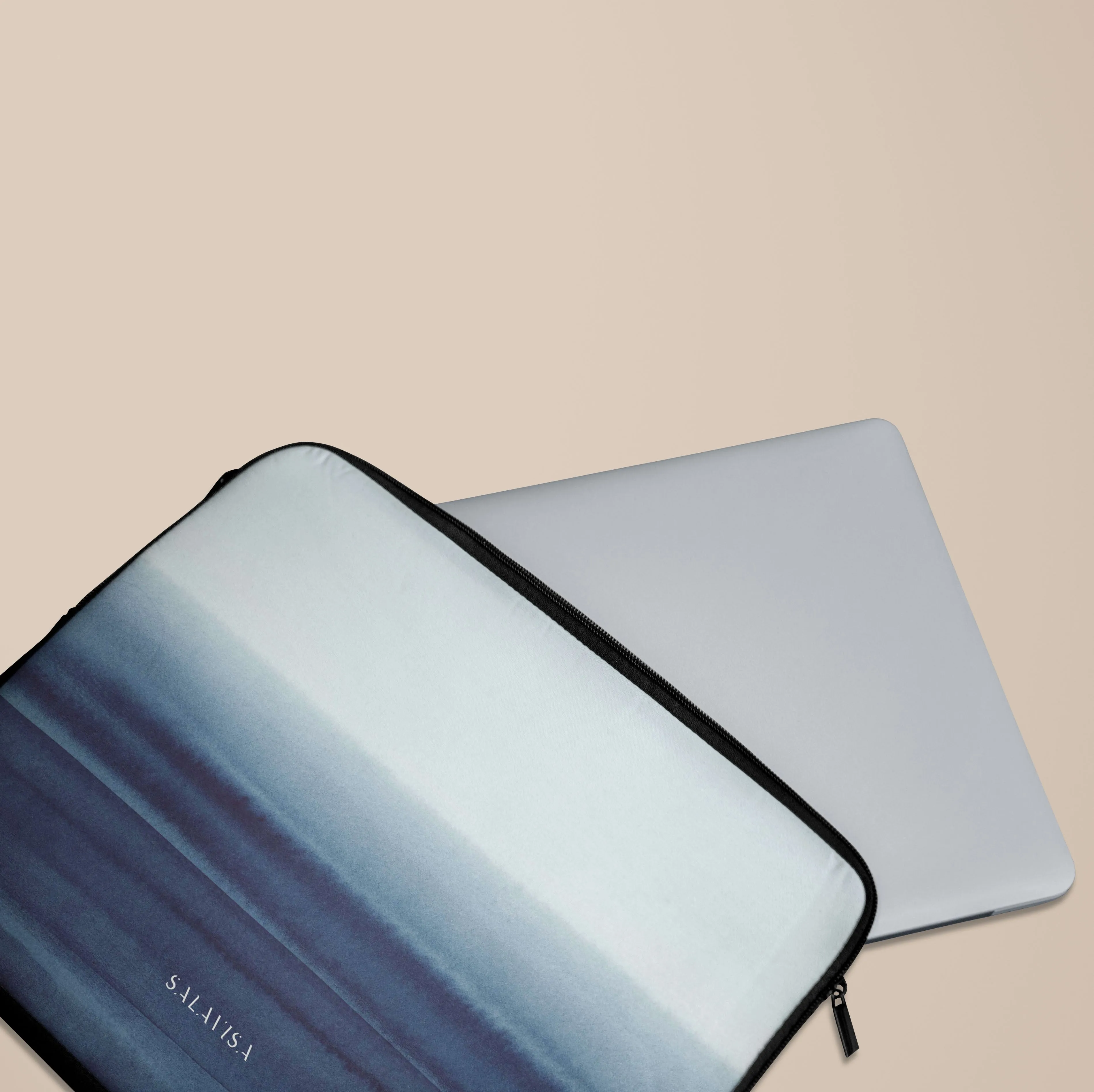 Deep Blue Tie Dye Laptop Sleeve