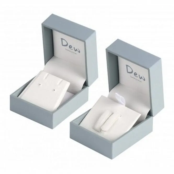 Dew Sterling Silver Chunky Knot Stud Earrings 48232HP027