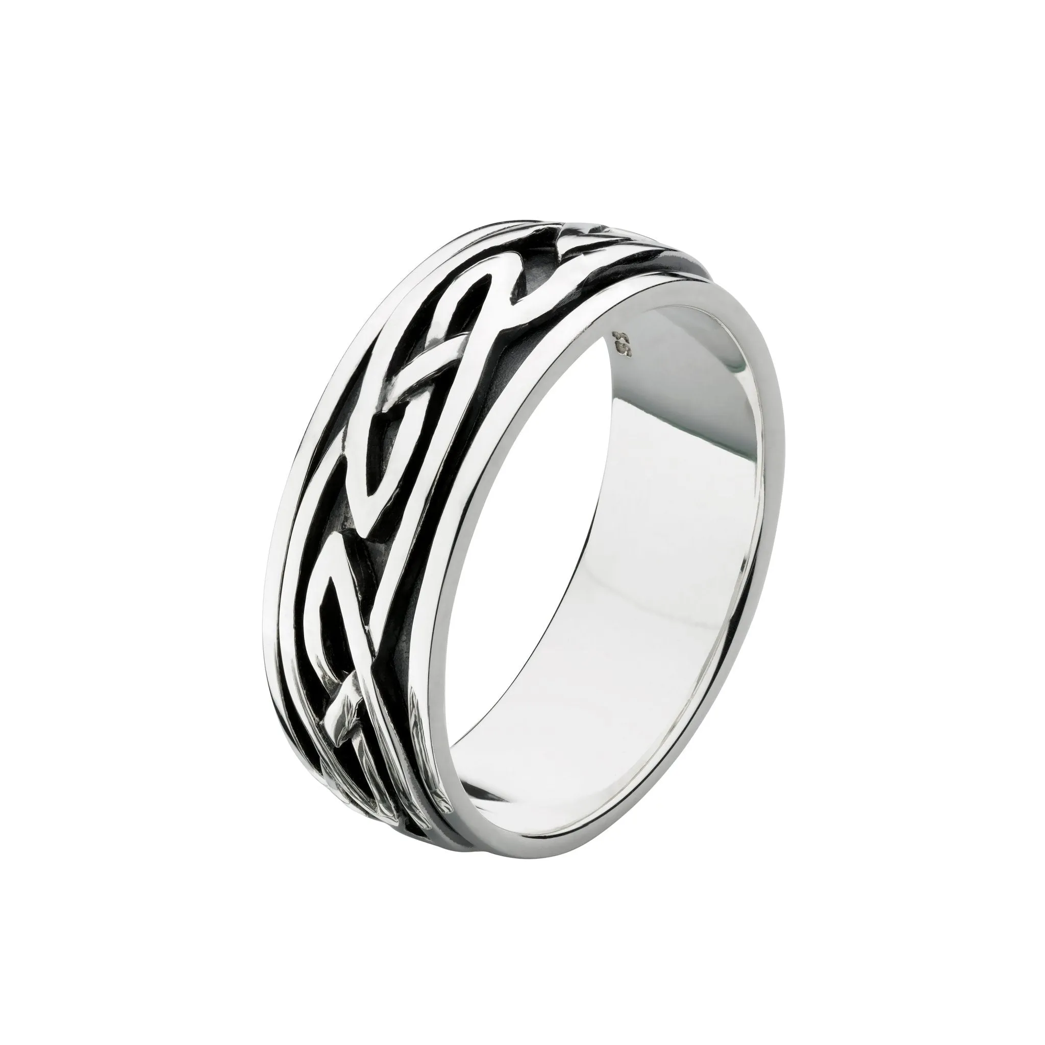 Dew/Heritage Oxidised 7mm Celtic Spinning Ring 2256HP