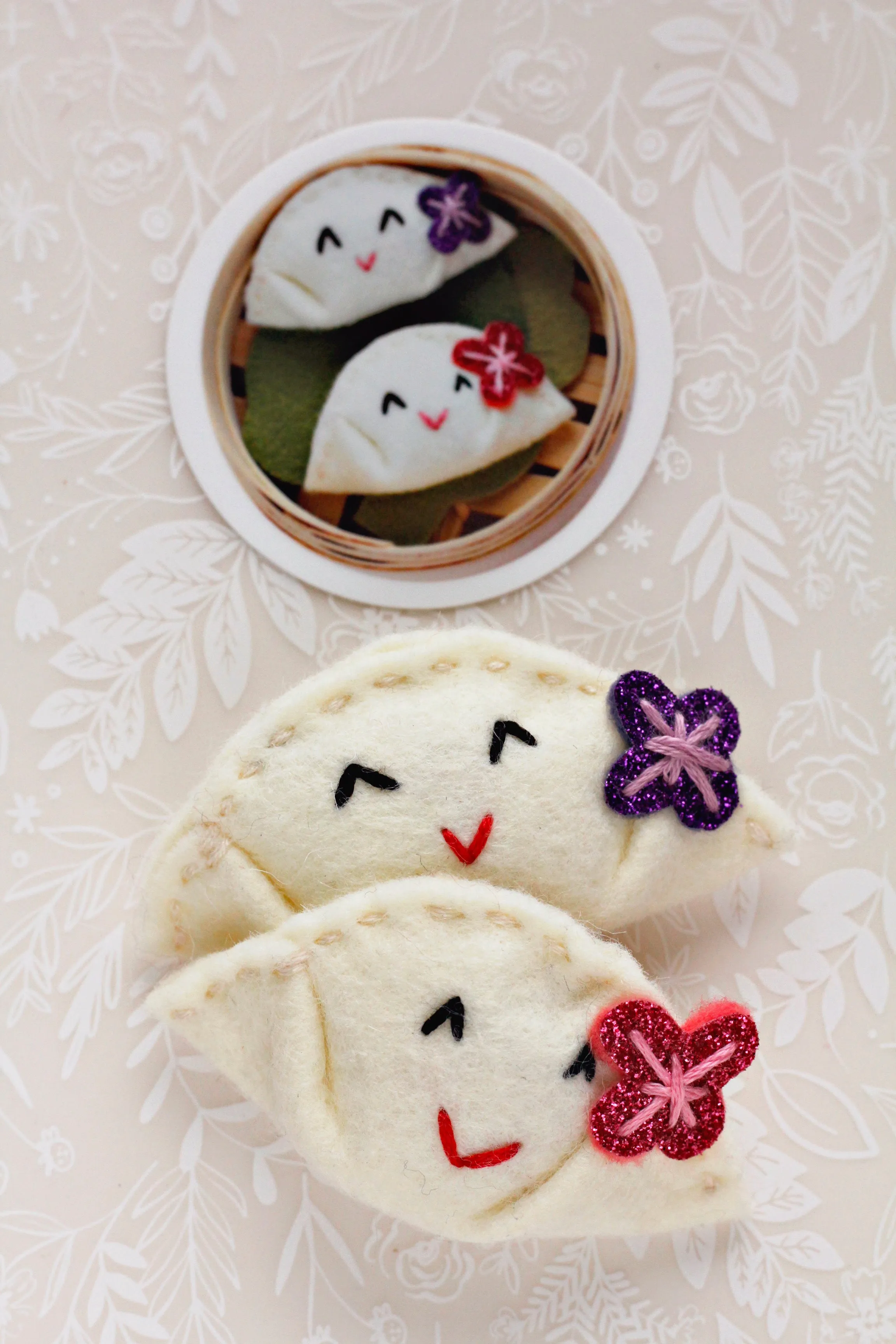 Dumpling Vinyl Sticker, 2 inches