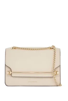 EAST/WEST MINI COMPACT SHOULDER BAG IN VANILLA CALF LEATHER