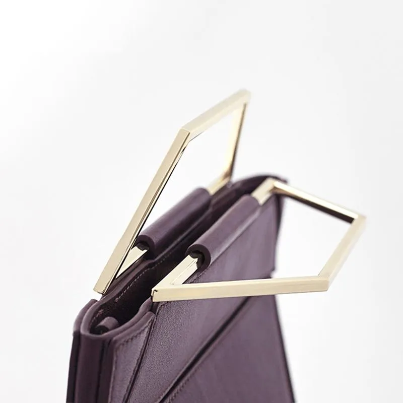 Facet Classic Foldable Top Handle Bag - Bordeaux