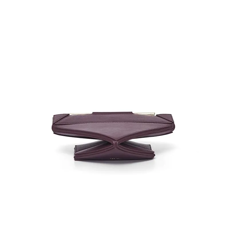 Facet Classic Foldable Top Handle Bag - Bordeaux