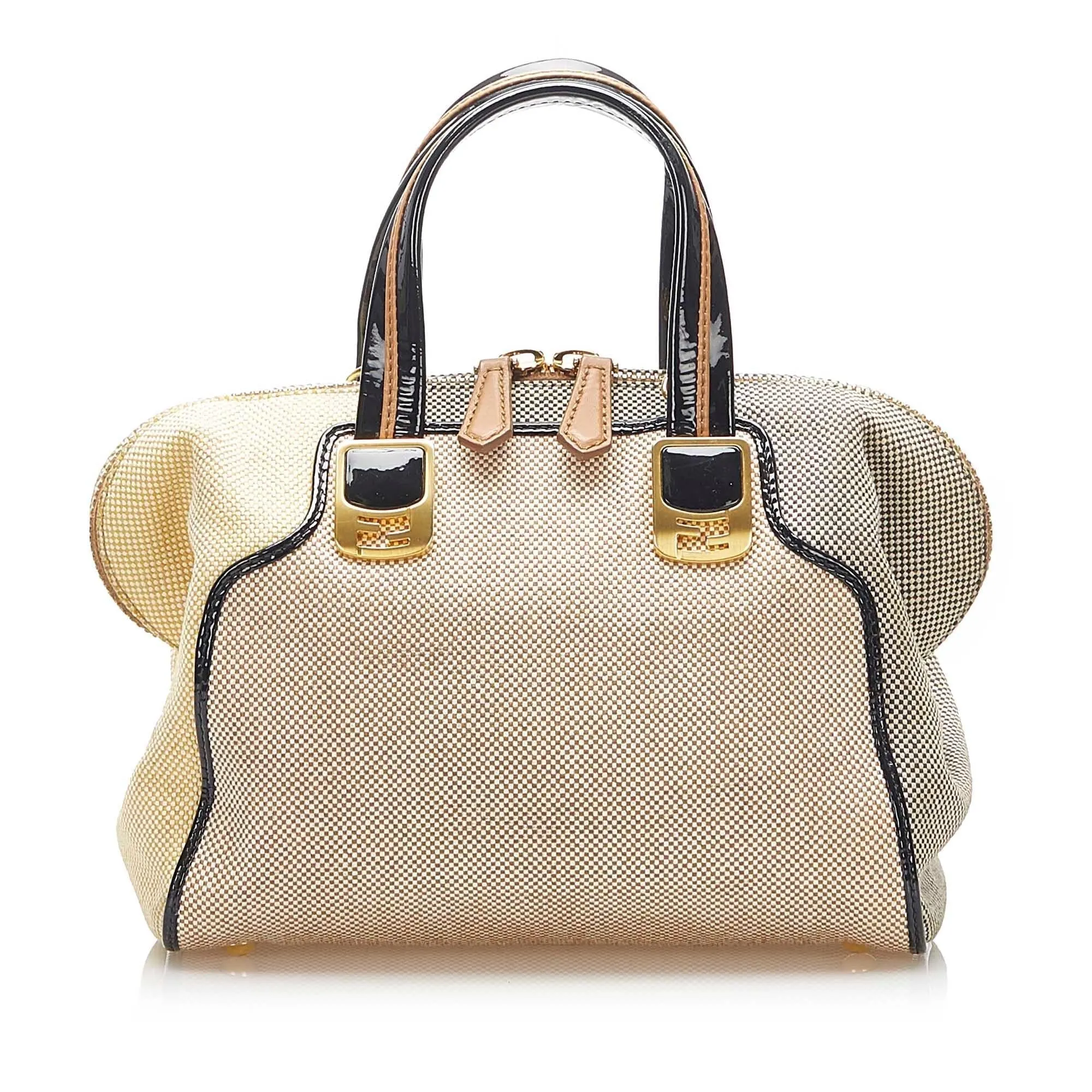 Fendi Colorblock Canvas Chameleon (SHG-22352)
