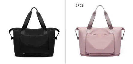 Foldable Large Capacity Women Gym Bags Shoulder Bag