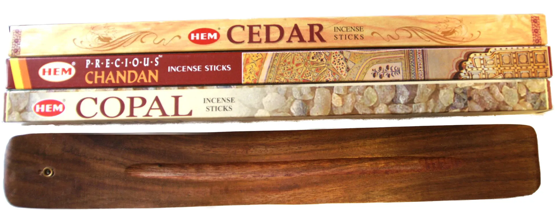 Gift Bag - Cedar, Copal, and Chandan, with wood burner