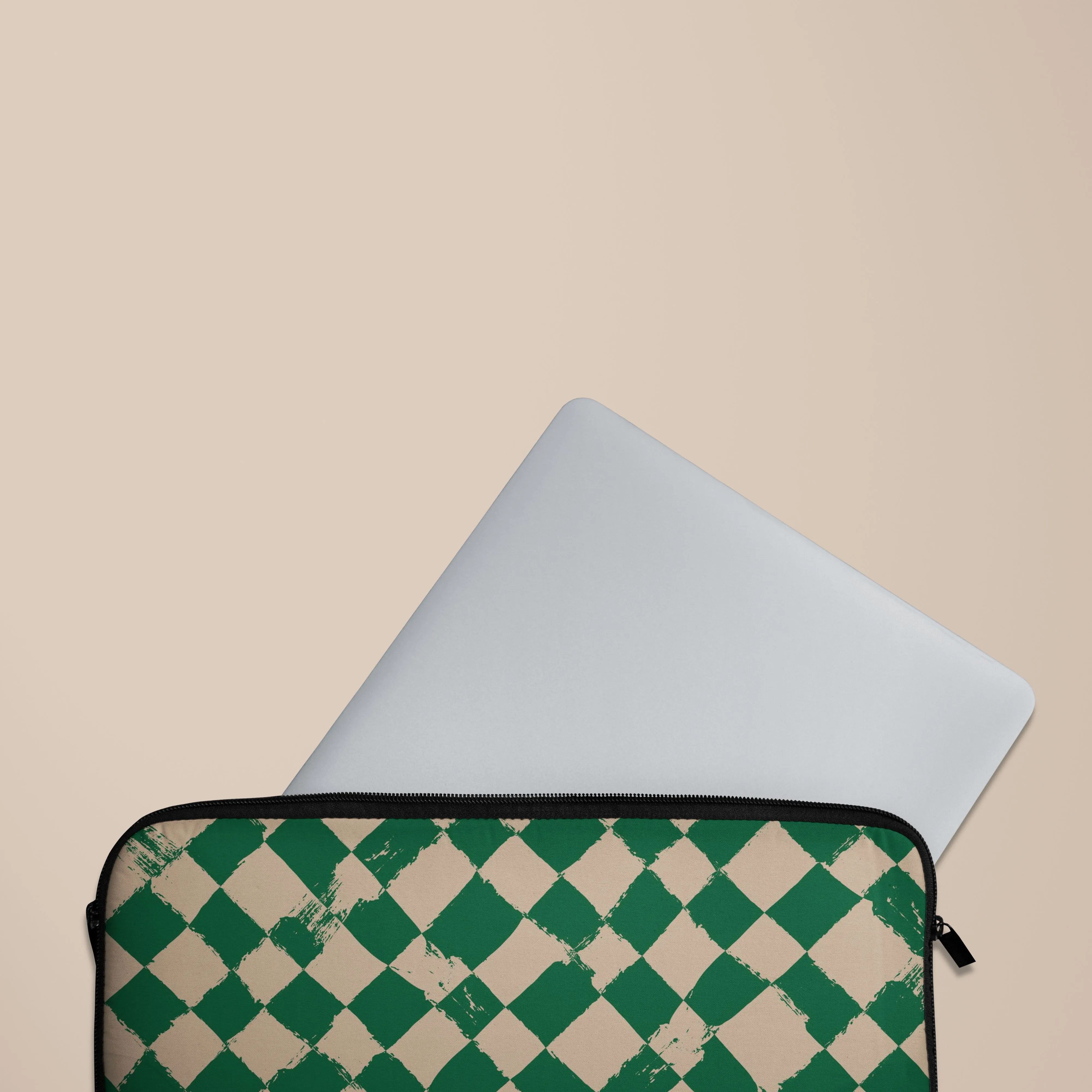 Green Chess Laptop Sleeve