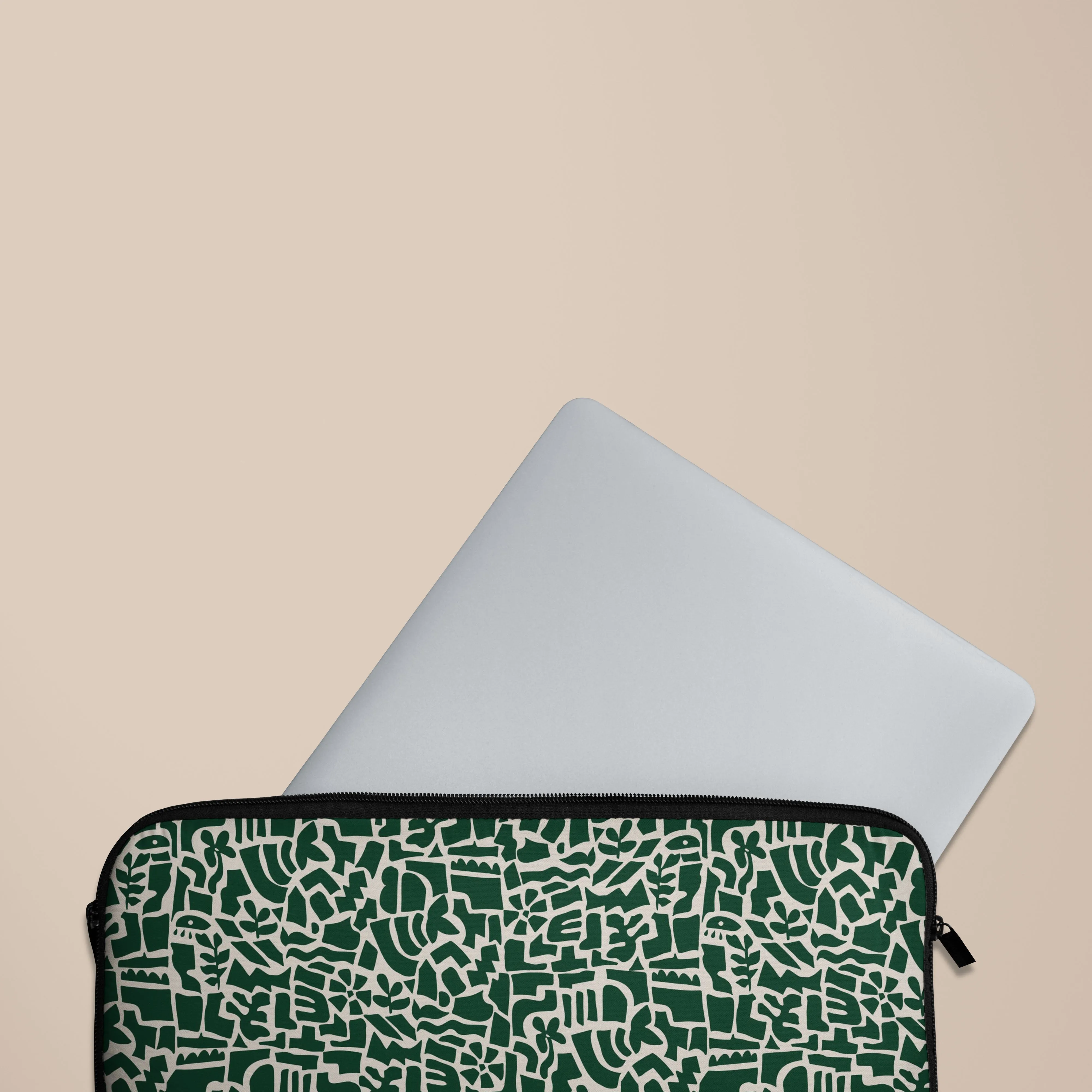 Green Maze Laptop Sleeve