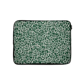 Green Maze Laptop Sleeve