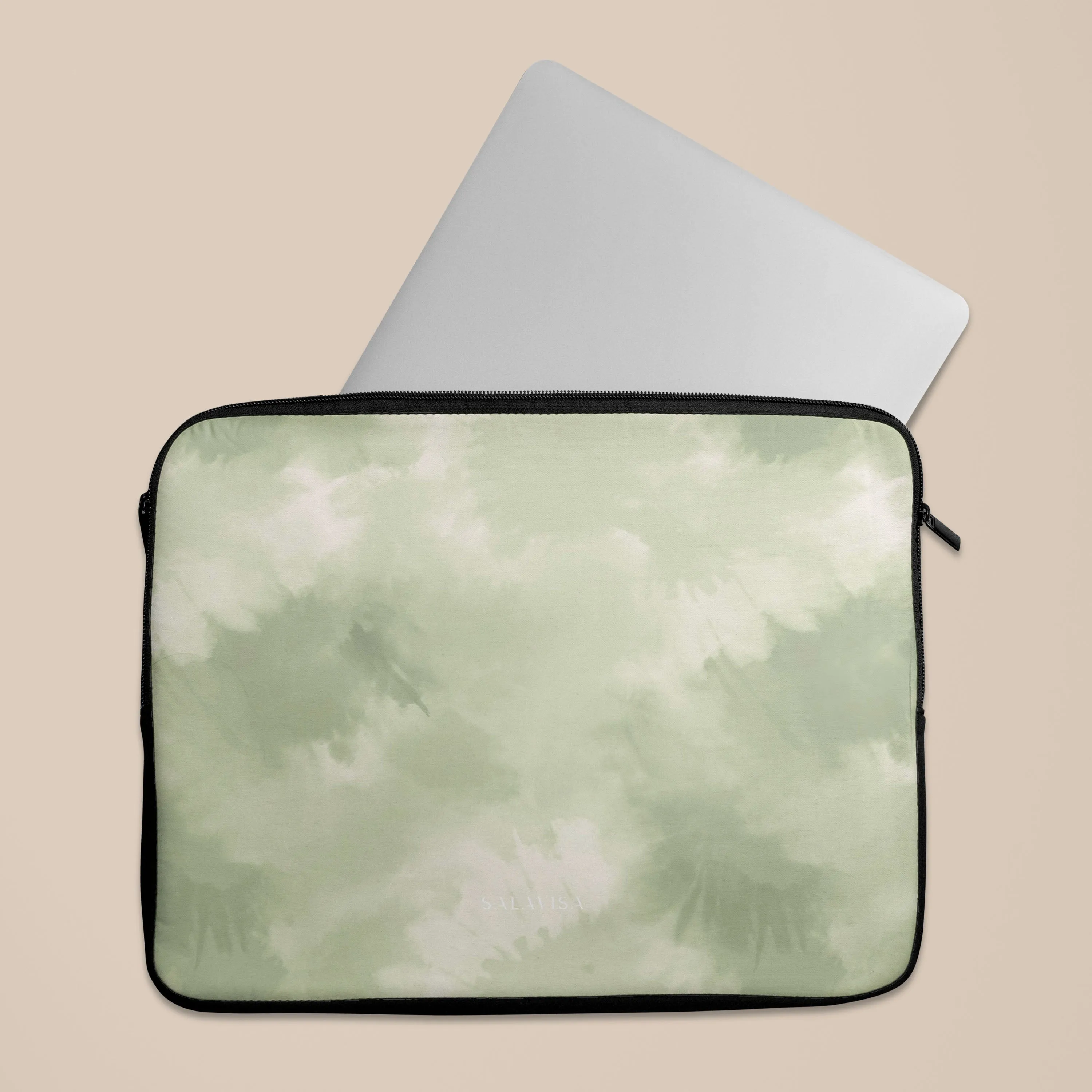 Green Tie Dye Laptop Sleeve