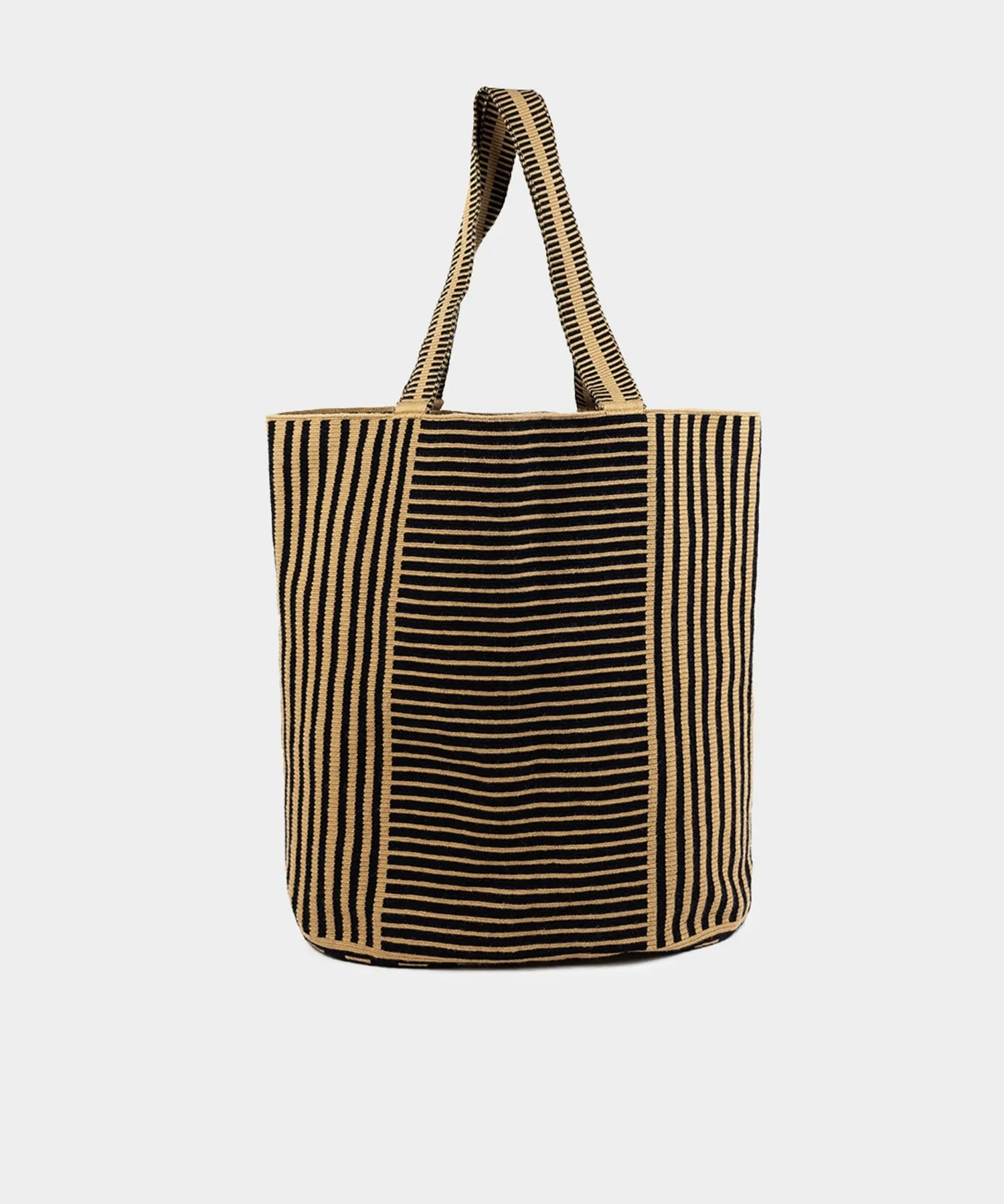 Guanábana Handmade Liam Bag in Black & White Stripe