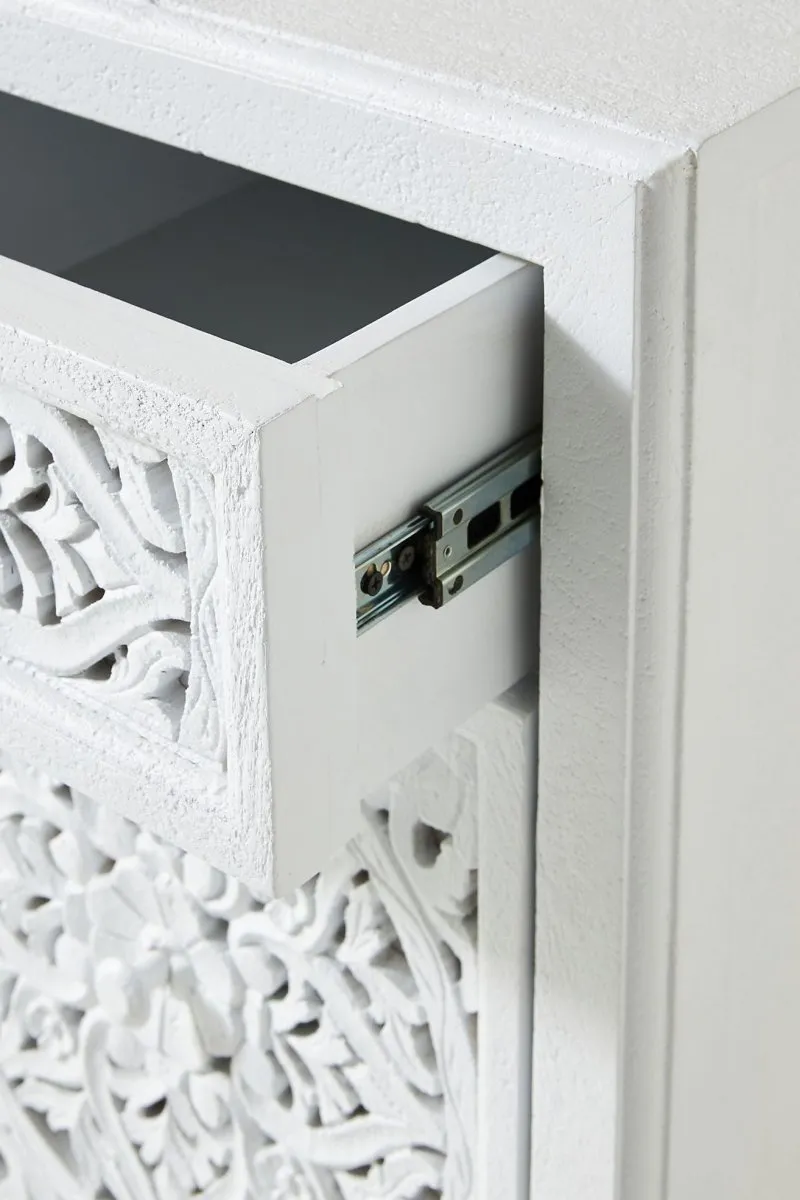 Hand-Carved Lombok Executive Work Desk | Wooden Laptop Desk