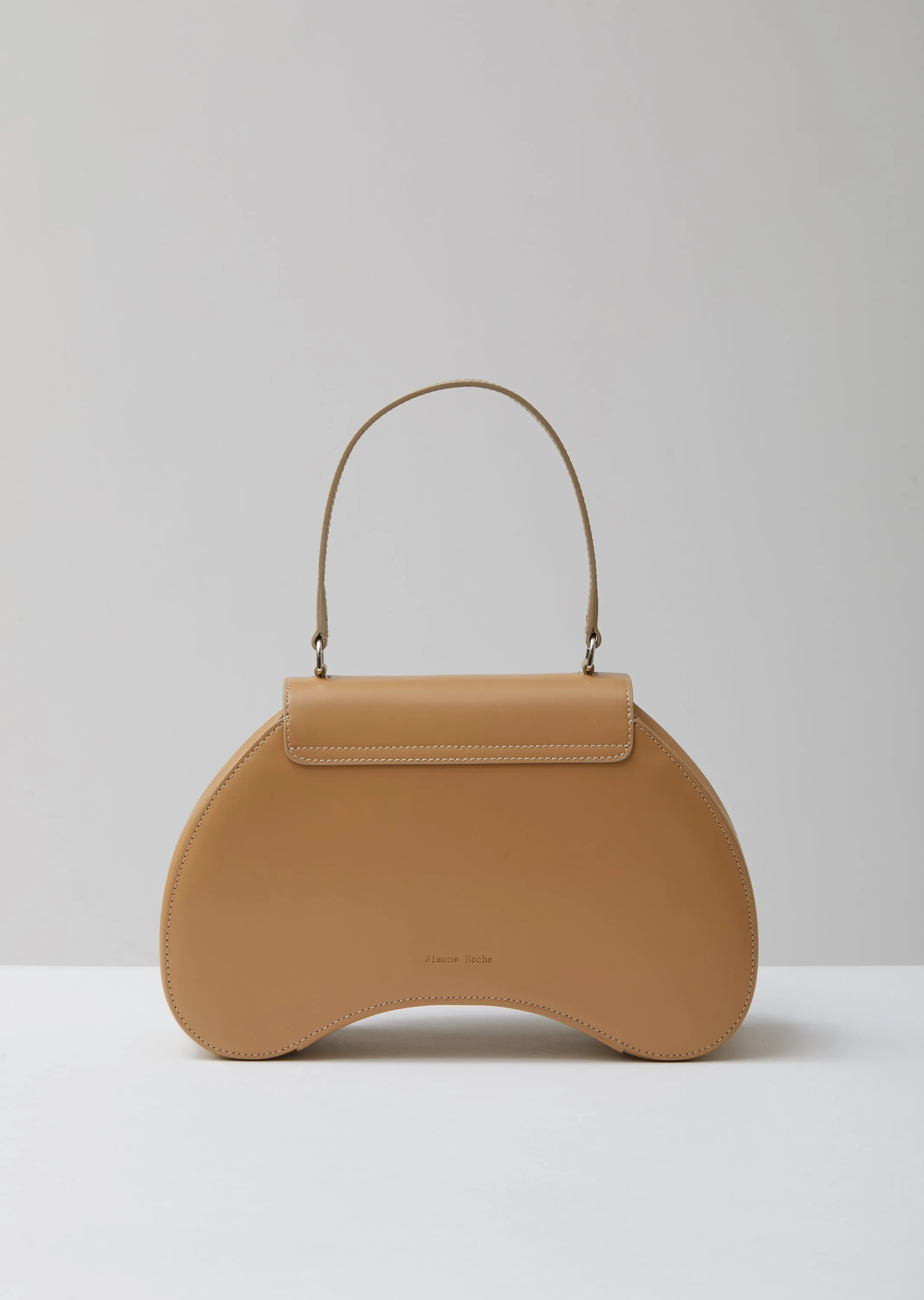 Handheld Leather Bean Bag W/ Crossbody