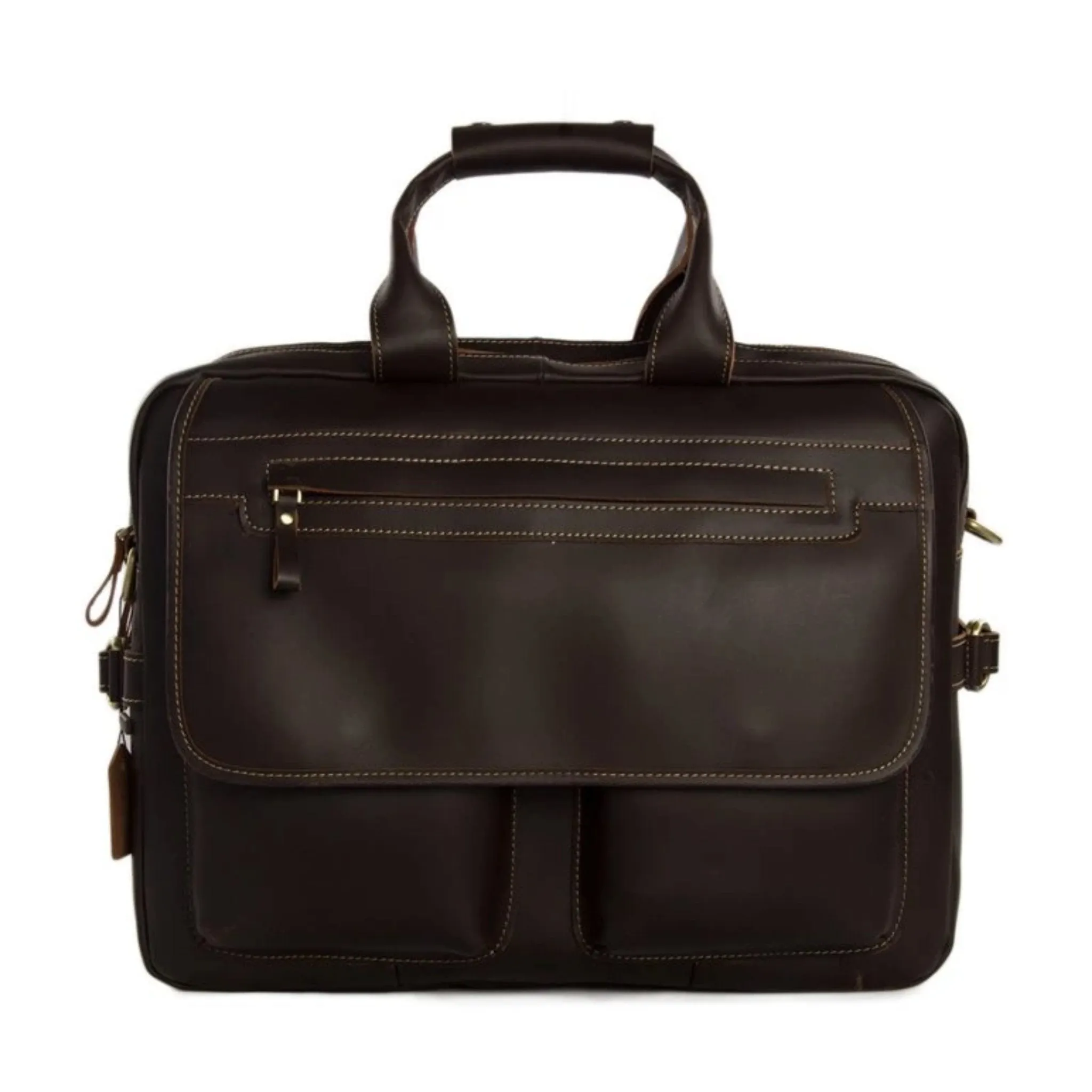 Handmade Full Grain Genuine Leather Business Satchel