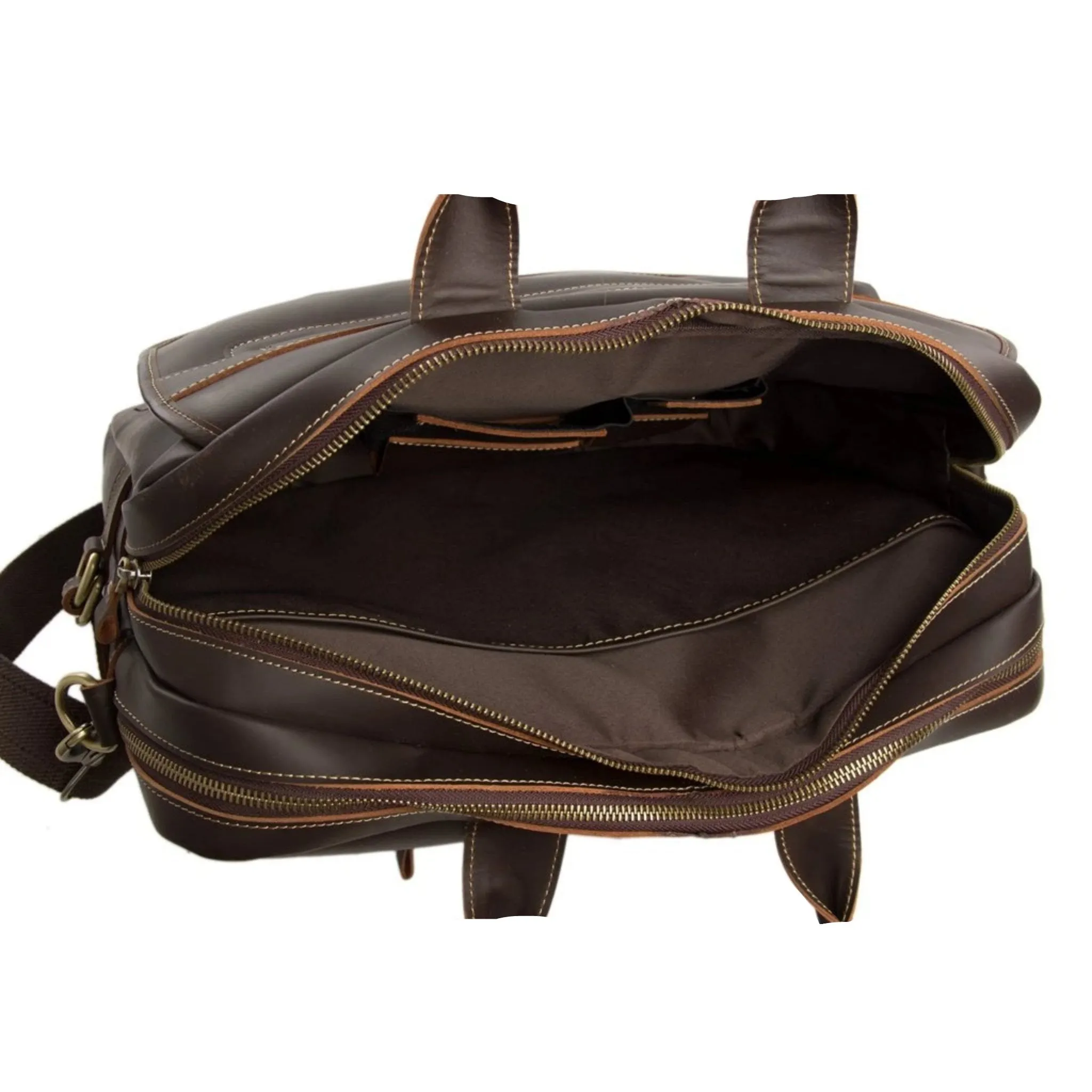 Handmade Full Grain Genuine Leather Business Satchel