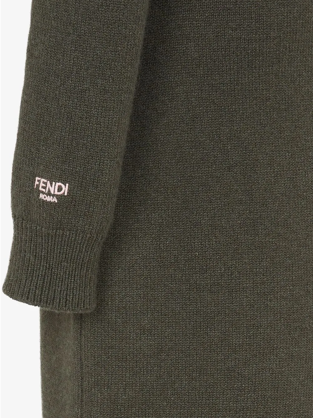 HIGH NECK CASHMERE MIDI DRESS