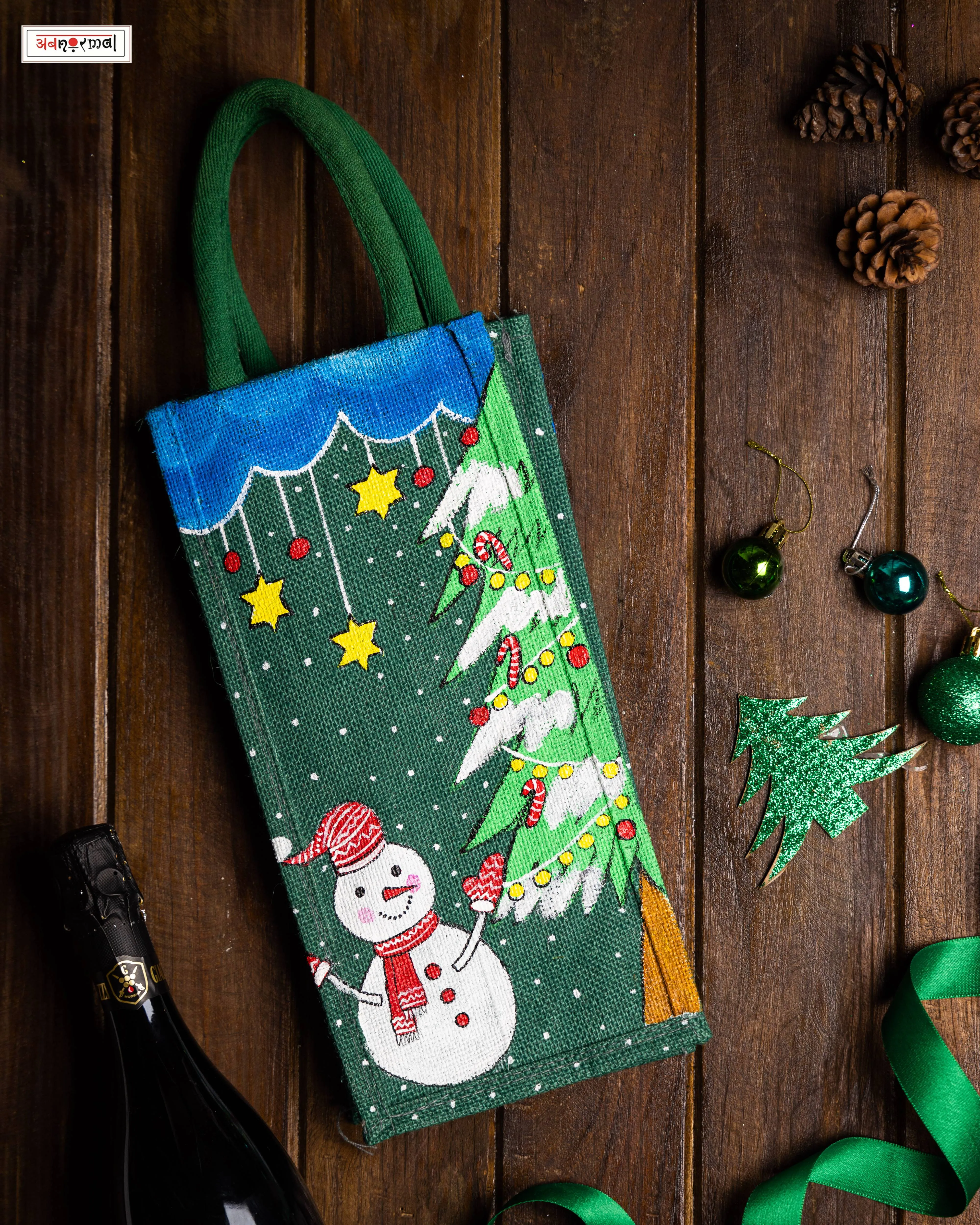 HOLIDAY SPIRIT WINE BAG