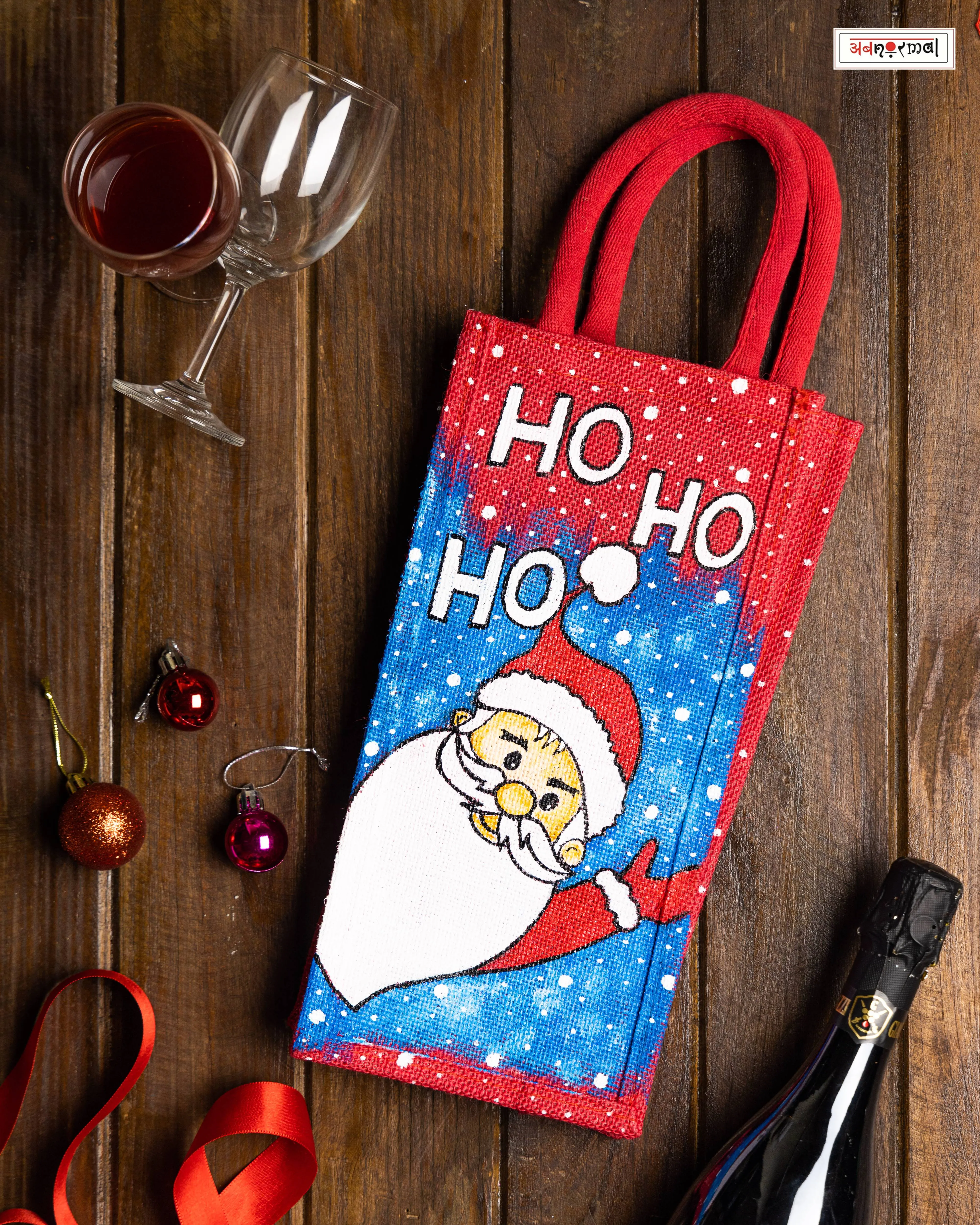 HOLIDAY SPIRIT WINE BAG