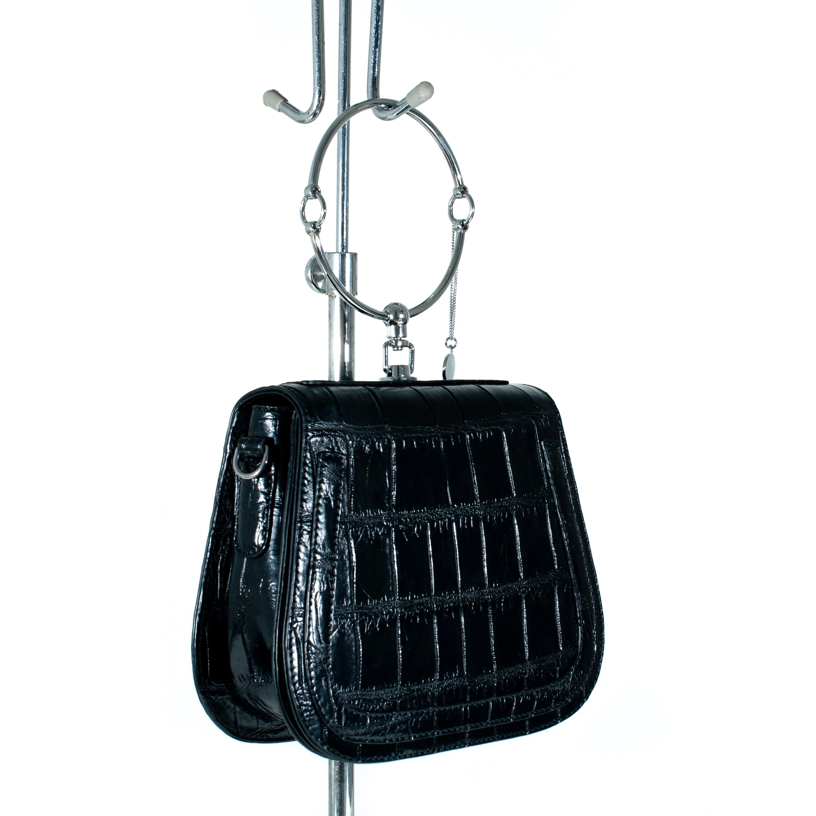 Joan Crocodile Skin Handbag