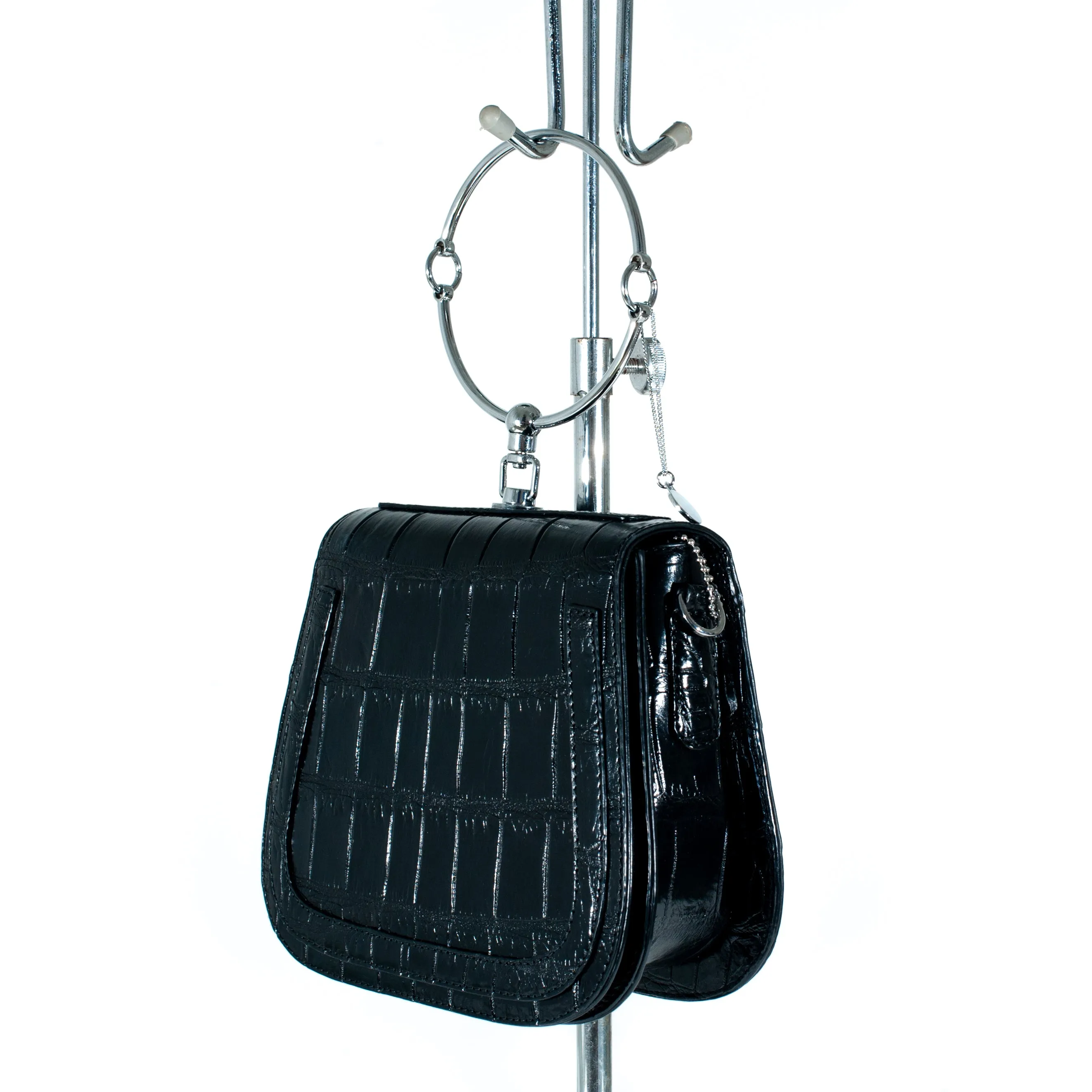 Joan Crocodile Skin Handbag